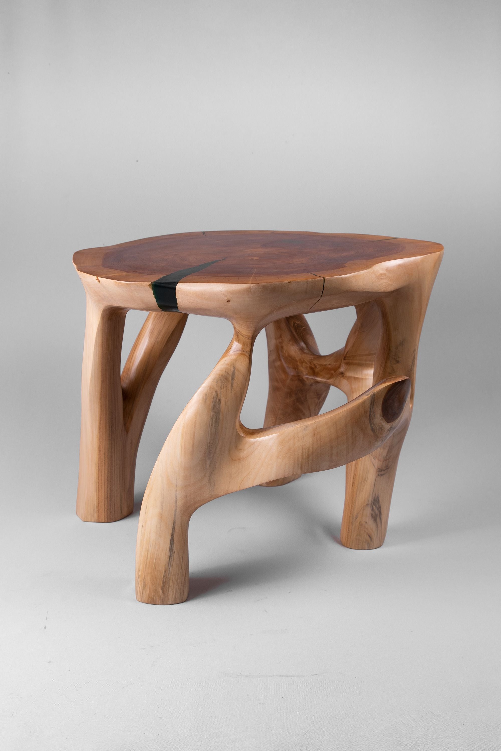 Domus, Sculptural Coffee Table Carved From Solid Wood - image 3