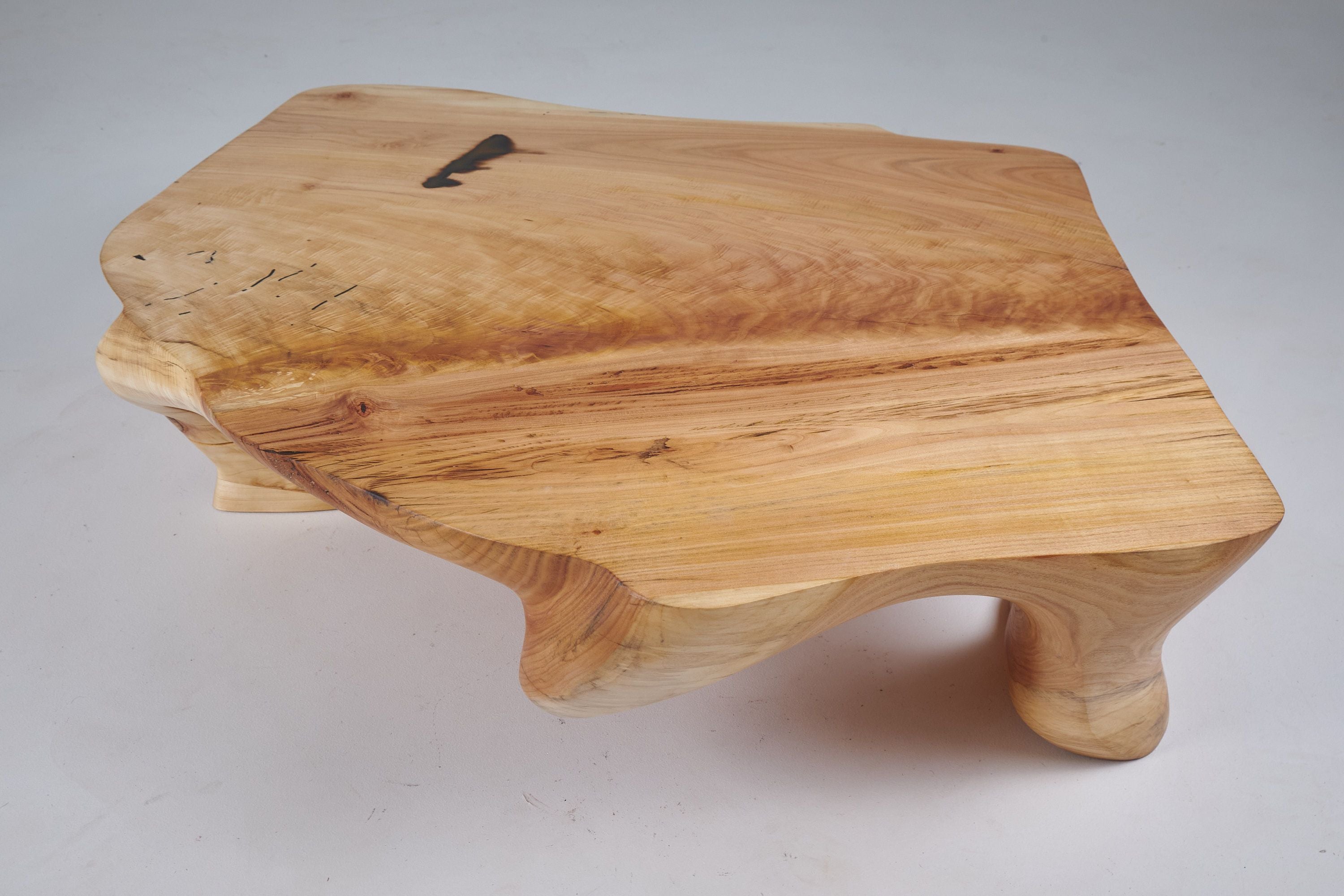 Domus, Sculptural Low Table Carved From Solid Wood - image 23