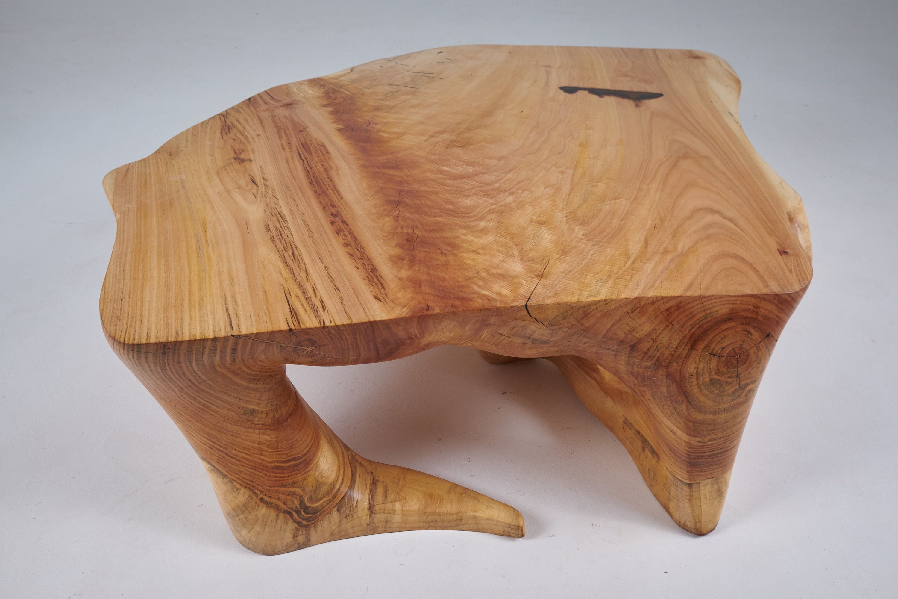 Domus, Sculptural Low Table Carved From Solid Wood - image 20