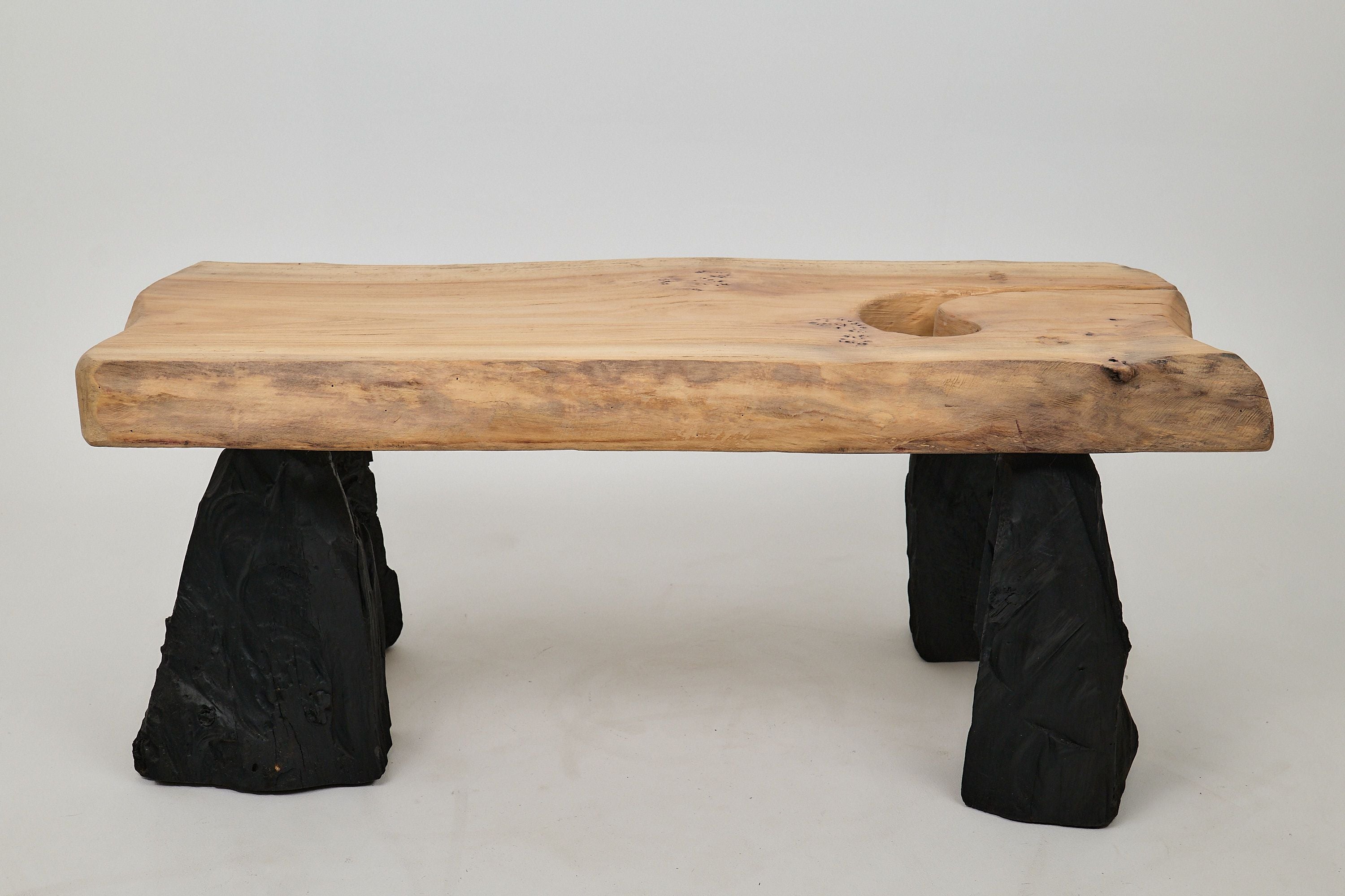 Jownik, Coffee Table â Natural Edge with Unique Charred Legs - image 3