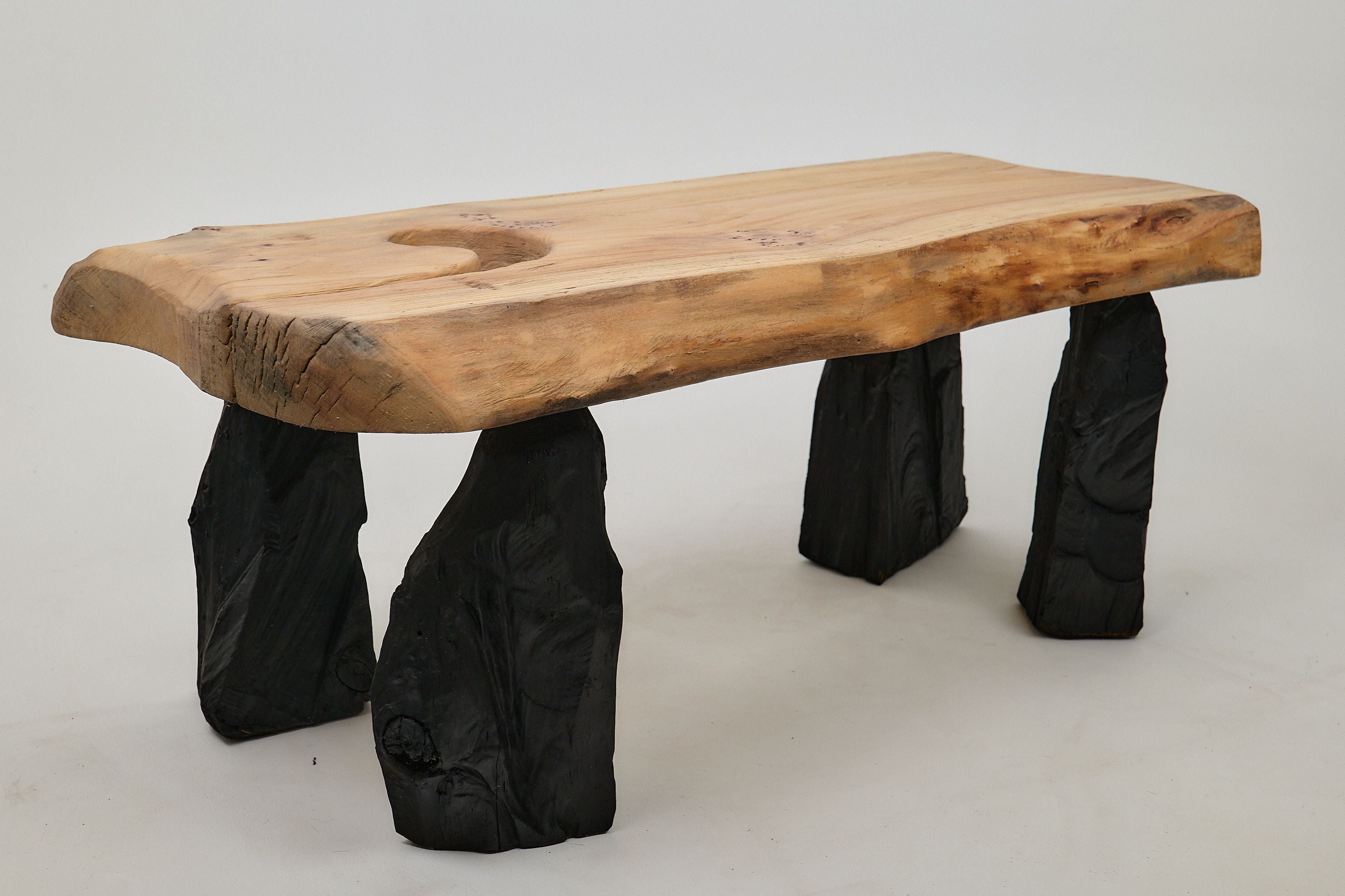 Jownik, Coffee Table â Natural Edge with Unique Charred Legs - image 8