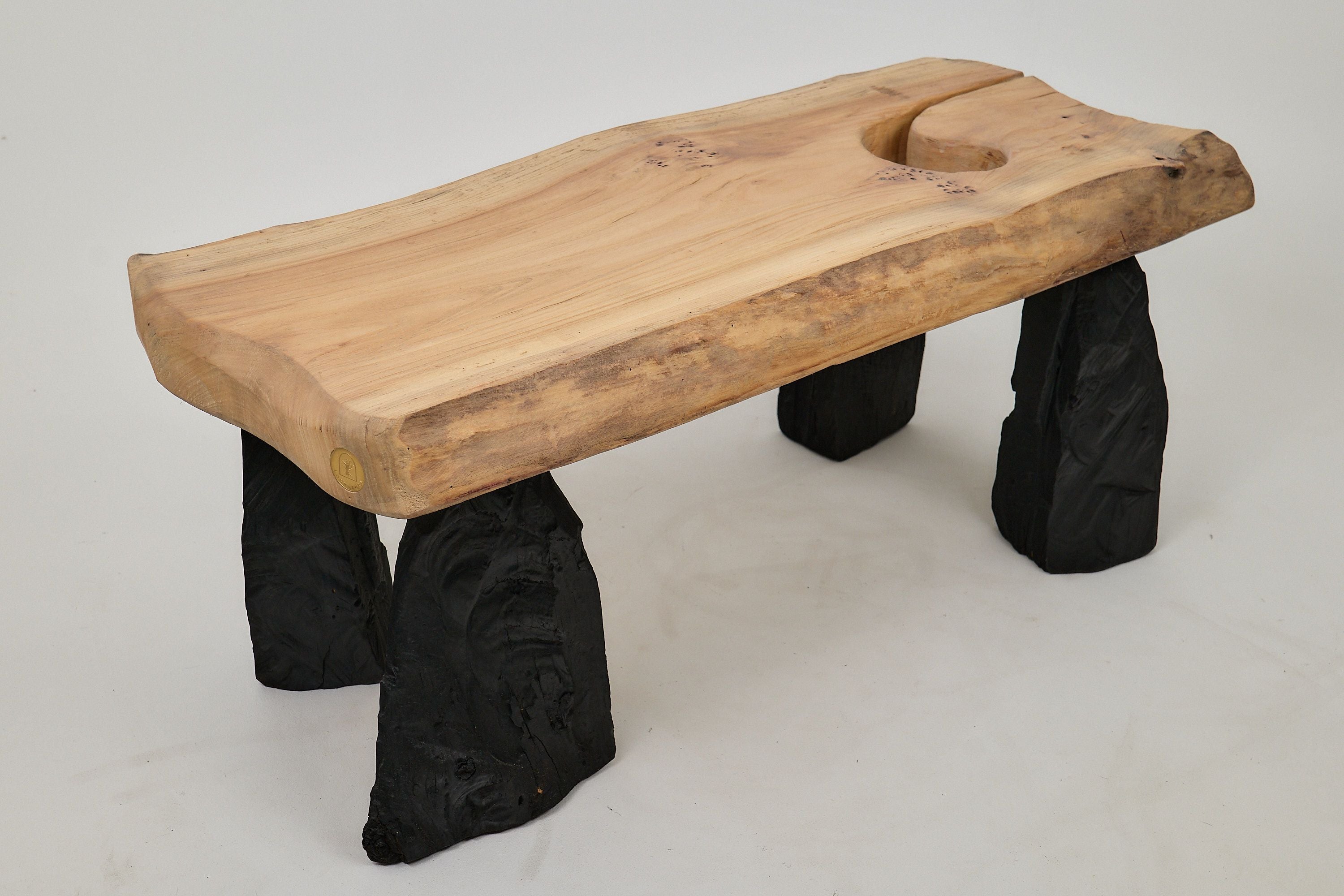 Jownik, Coffee Table â Natural Edge with Unique Charred Legs - image 15