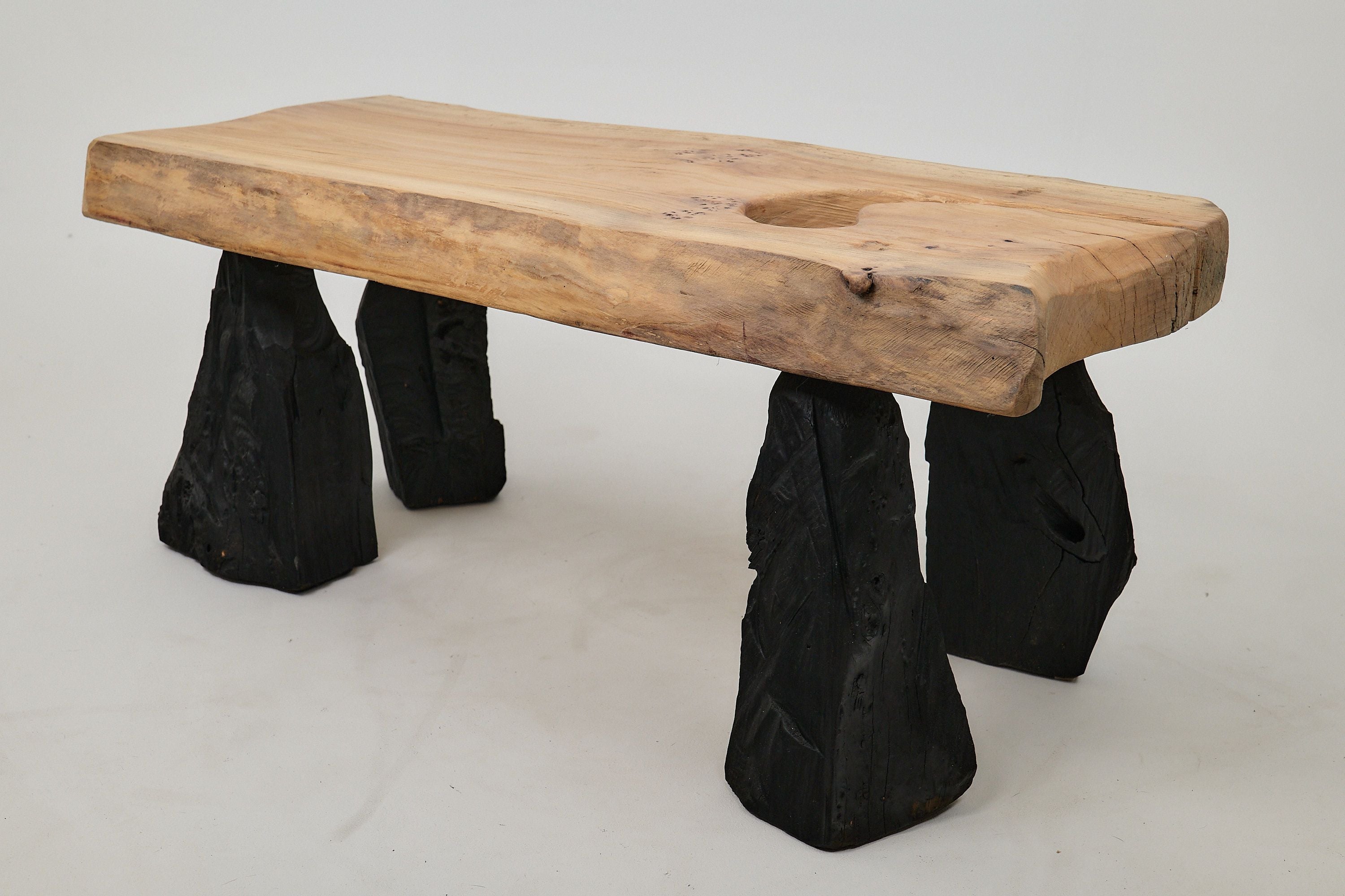 Jownik, Coffee Table â Natural Edge with Unique Charred Legs - image 5