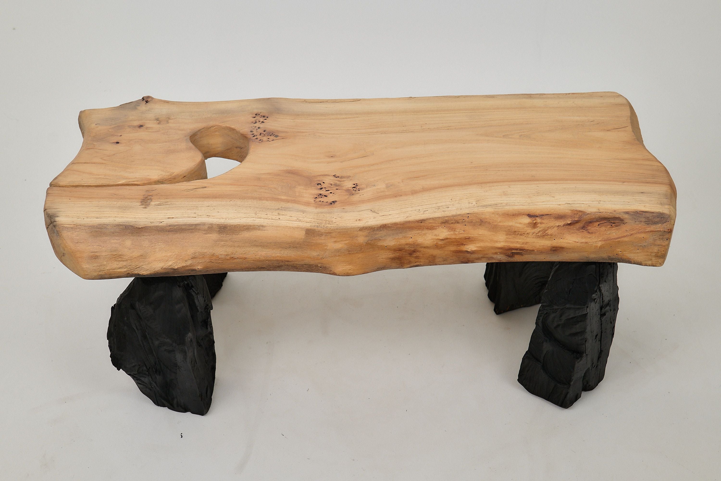 Jownik, Coffee Table â Natural Edge with Unique Charred Legs - image 9