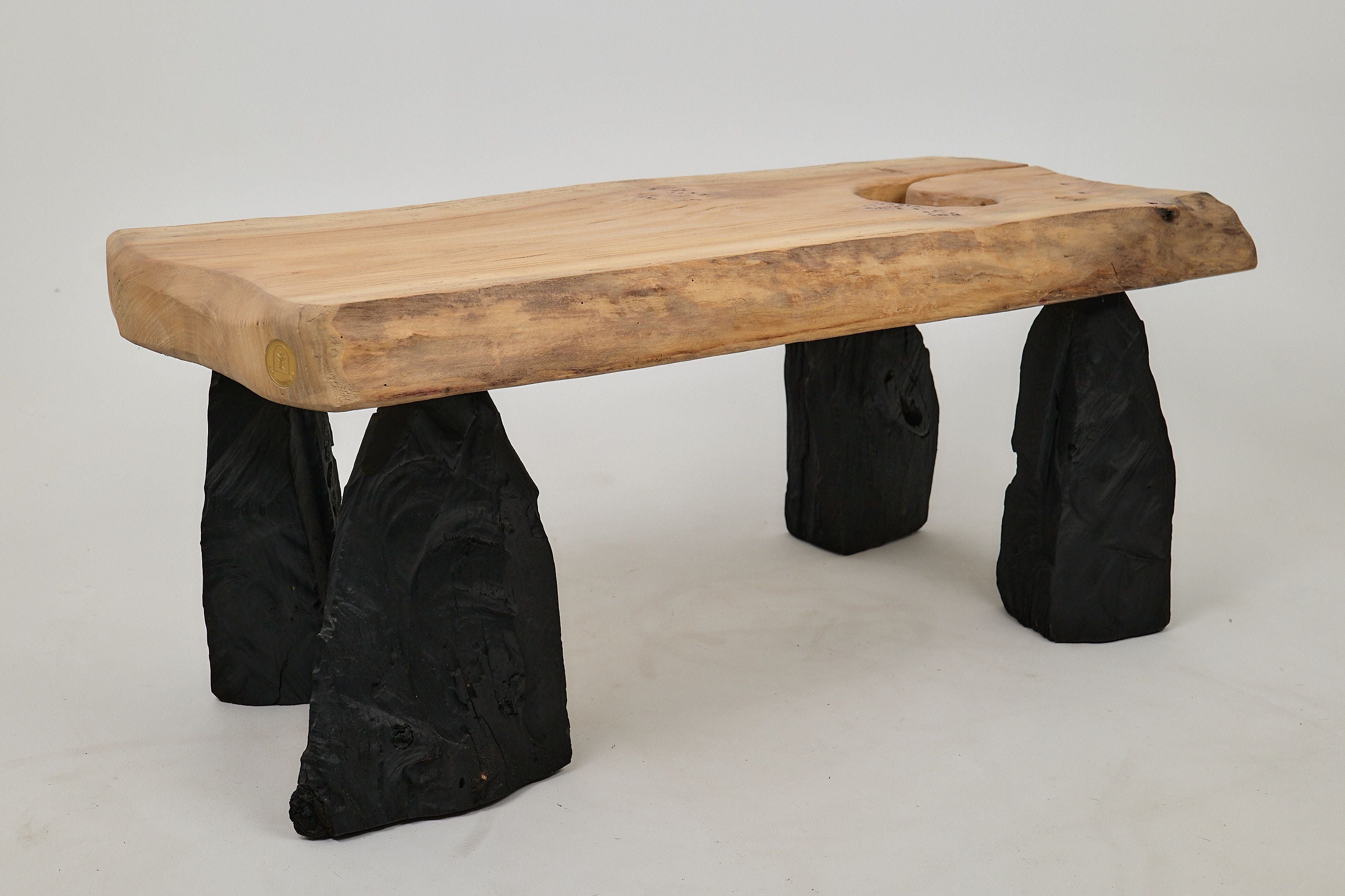 Jownik, Coffee Table â Natural Edge with Unique Charred Legs - image 14