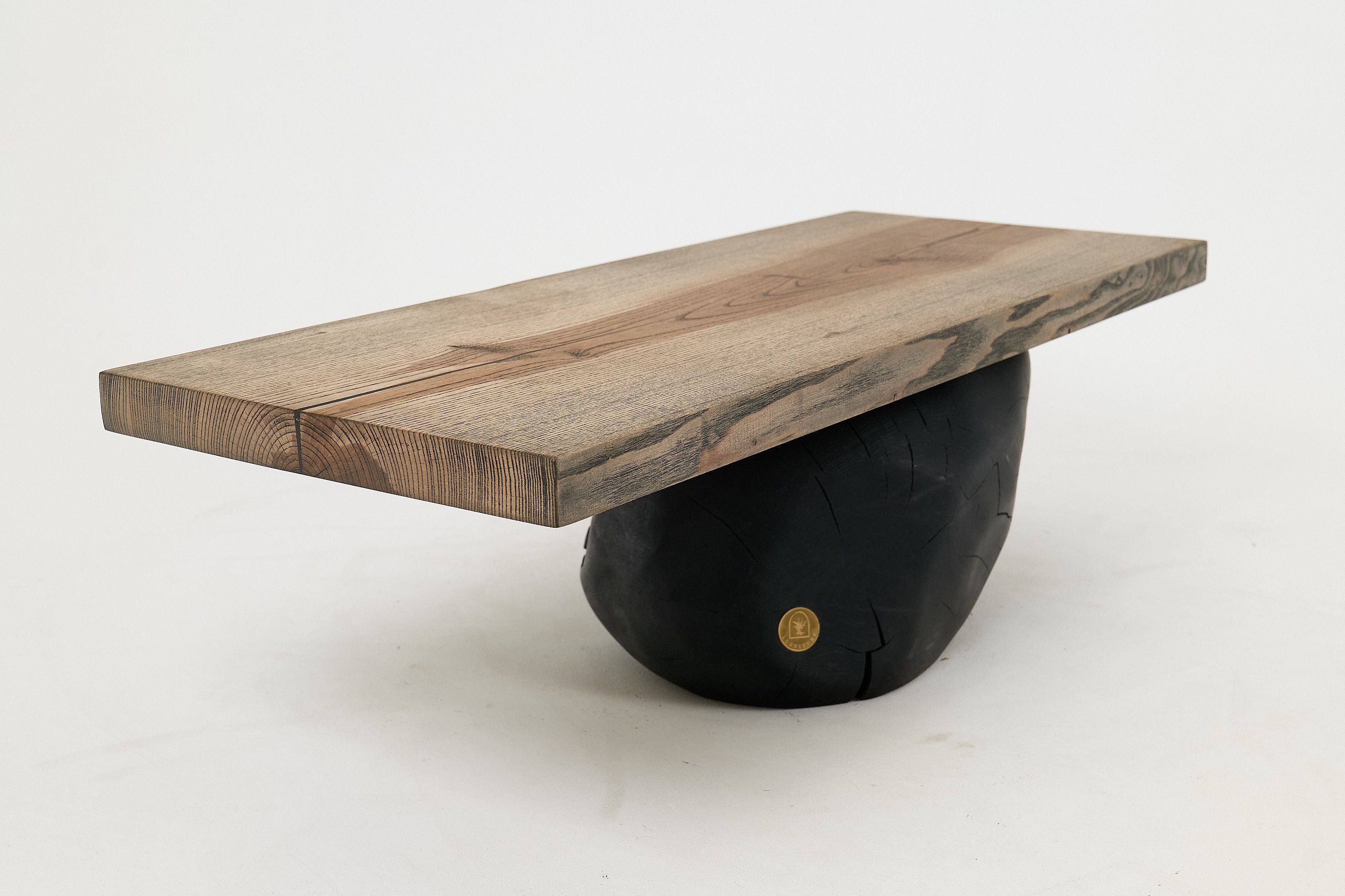 Jownik, Stone-Base Coffee Table â Floating Form on Blackened Balance - image 10