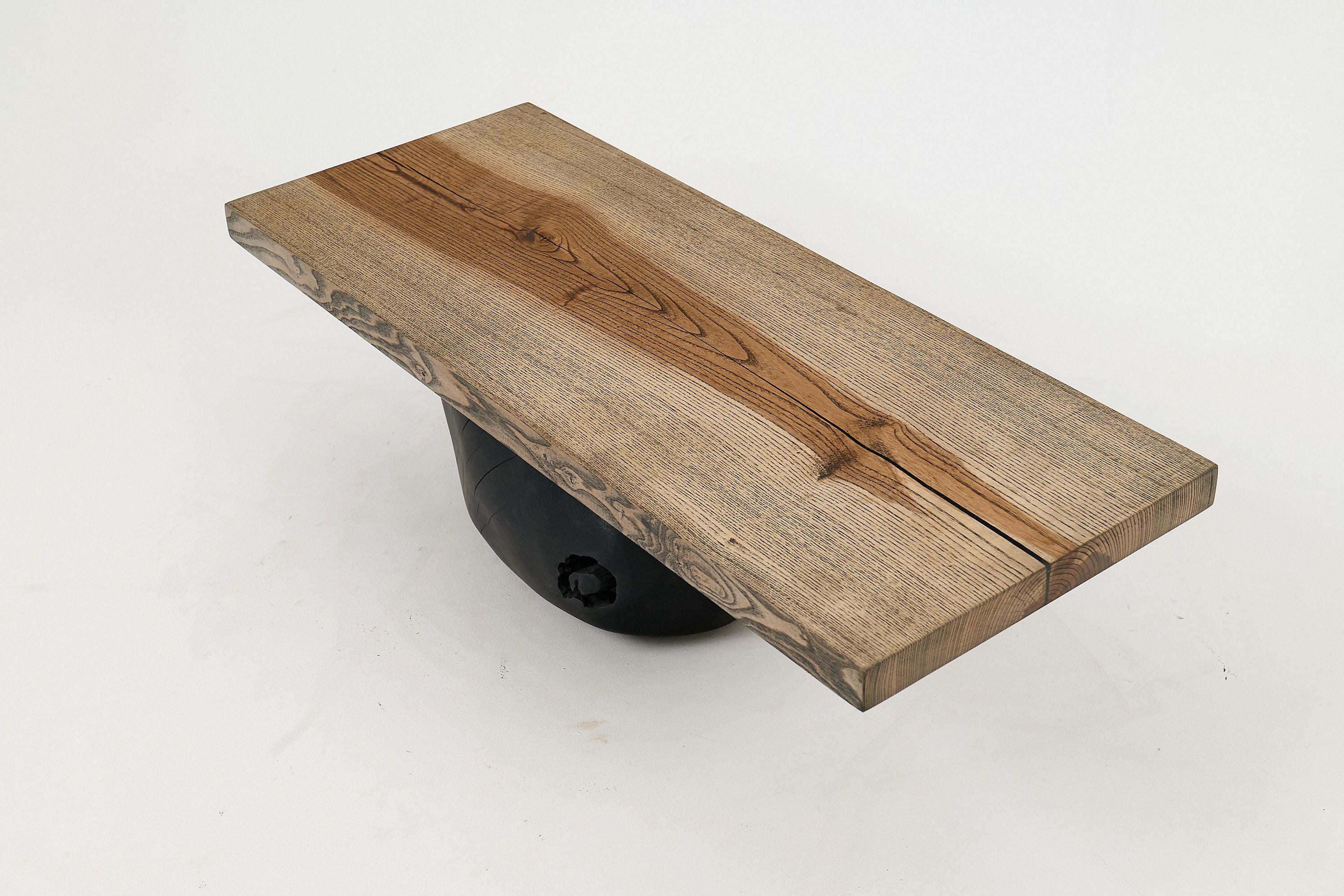 Jownik, Stone-Base Coffee Table â Floating Form on Blackened Balance - image 7