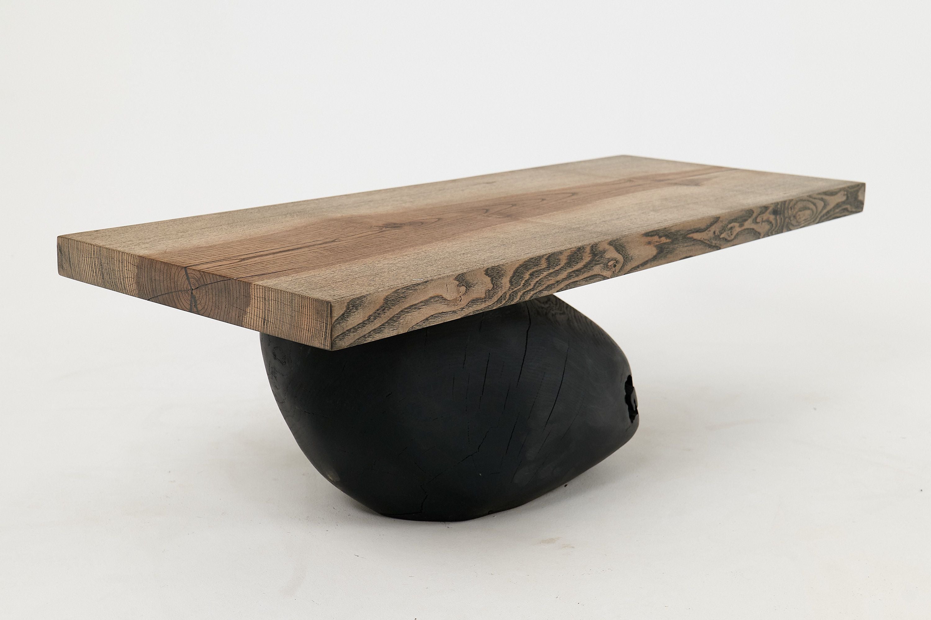 Jownik, Stone-Base Coffee Table â Floating Form on Blackened Balance - image 19