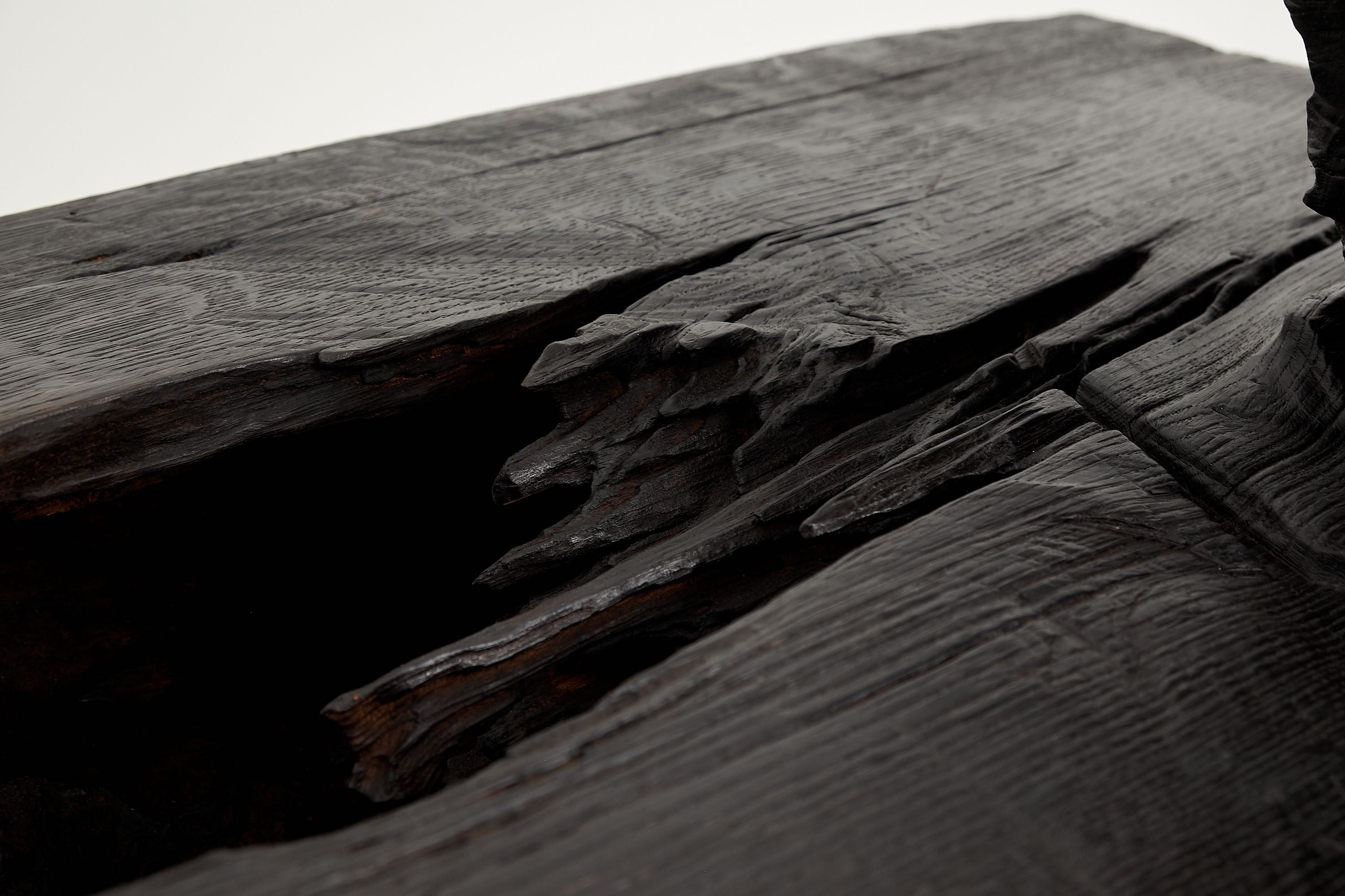 Jownik, Charred Rustic Coffee Table - Chainsaw Carved - image 14