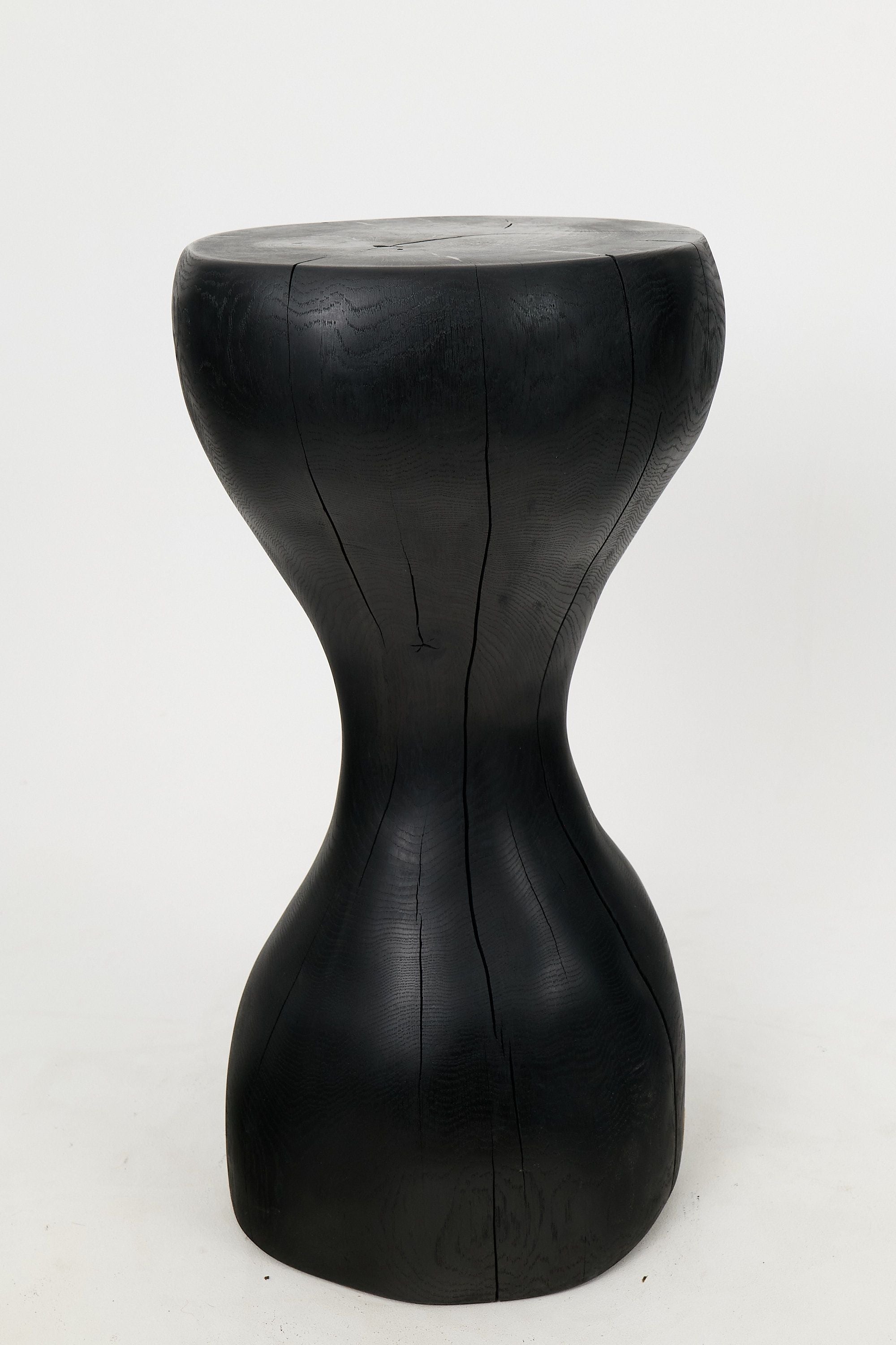 Jownik, Charred Hourglass Side Table
