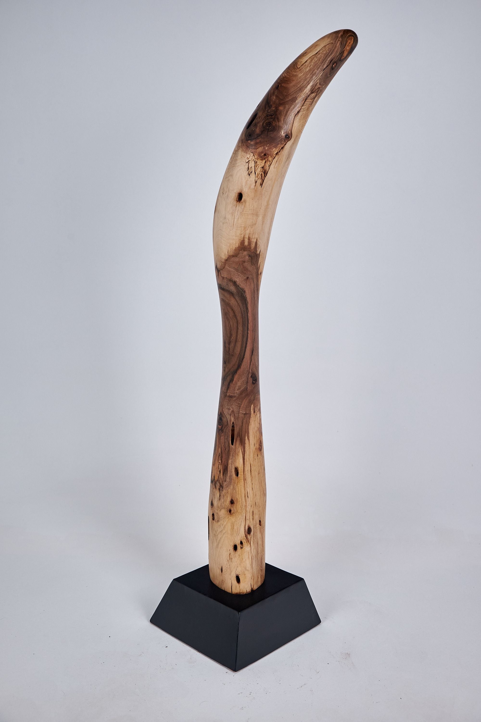 Still Stand Abstract Wood Sculpture - image 7