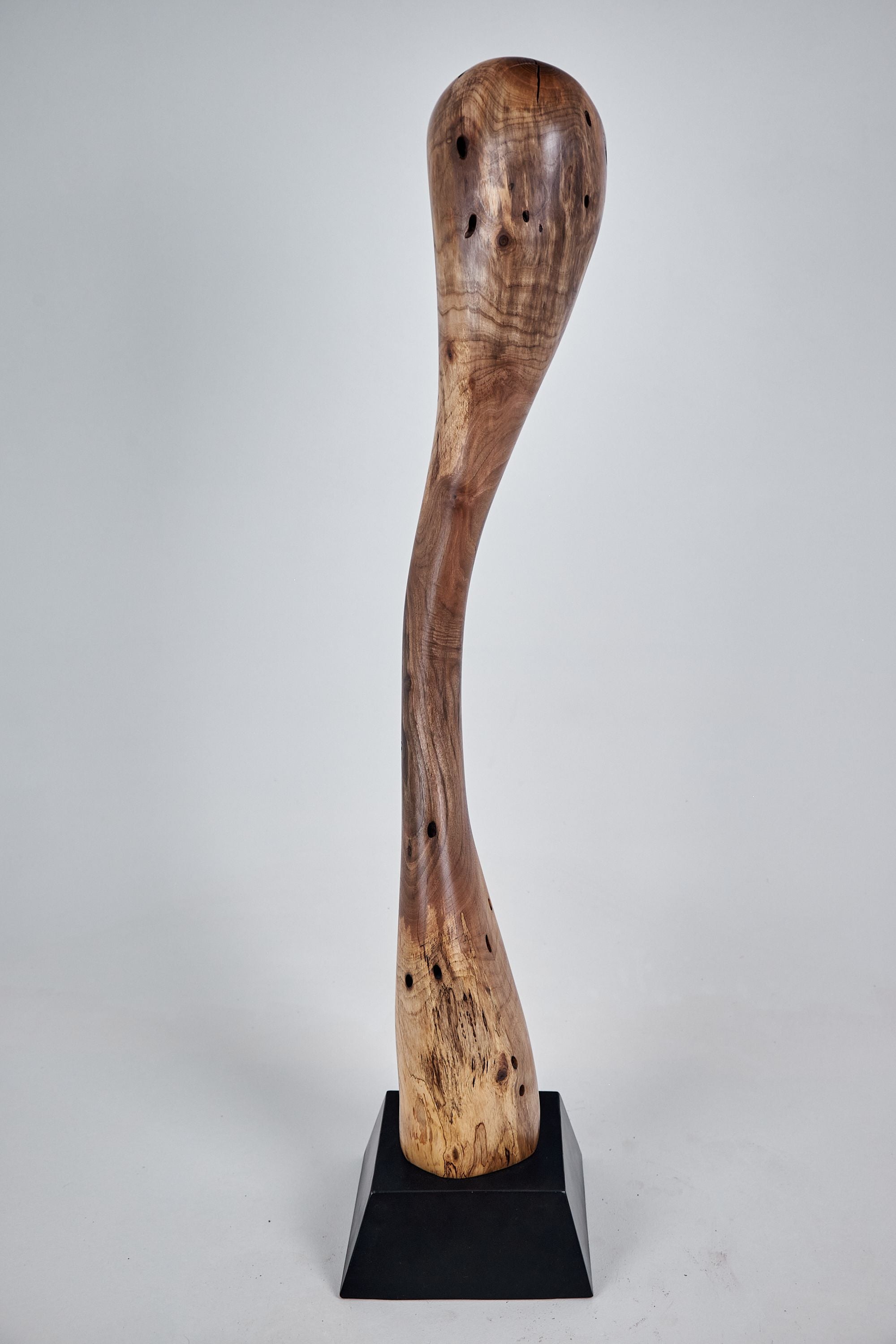 Still Stand Abstract Wood Sculpture - image 2