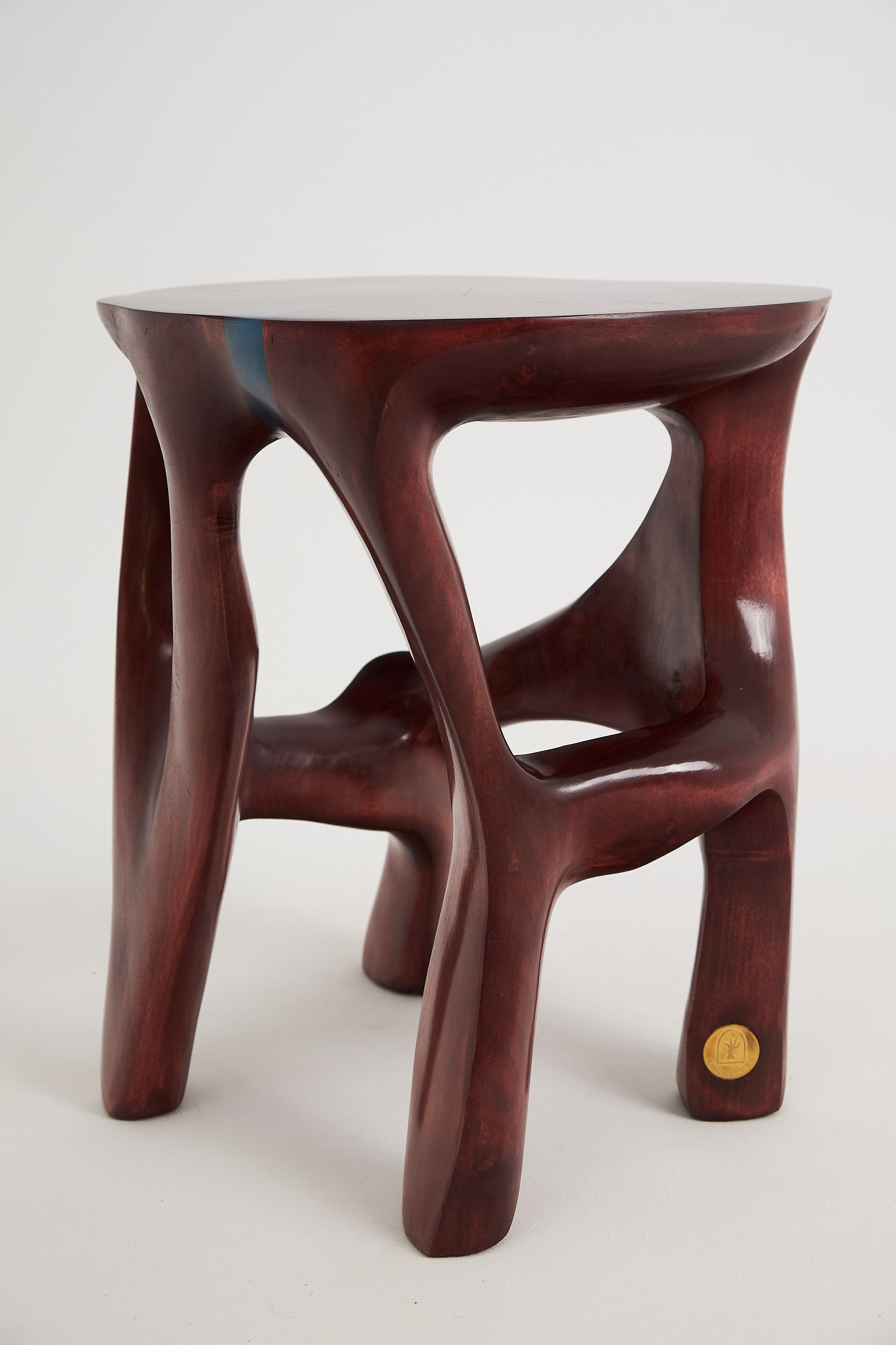 Satyrs, Elegant Red Sculptural Coffee Table