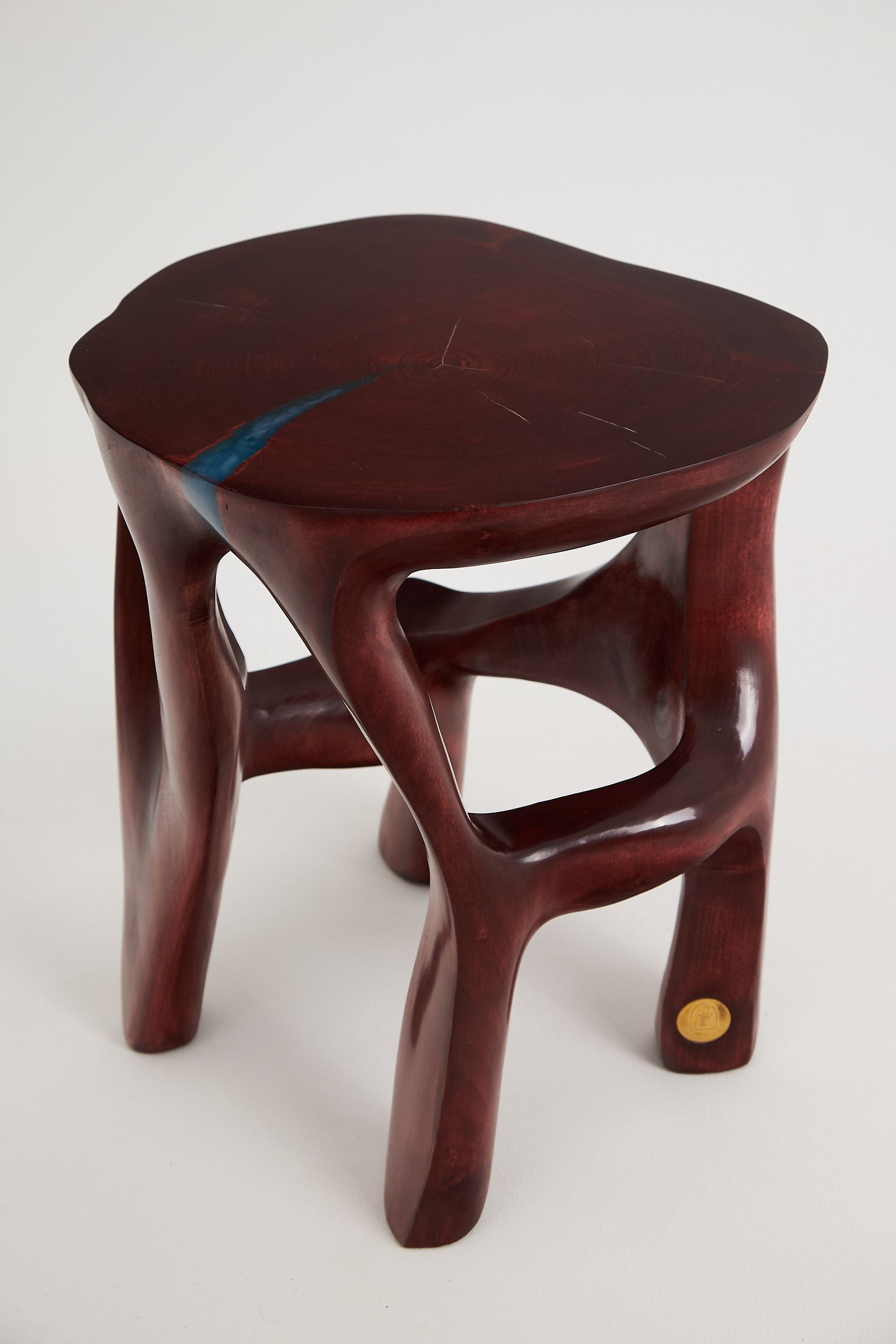 Satyrs, Elegant Red Sculptural Coffee Table Flow & Flame