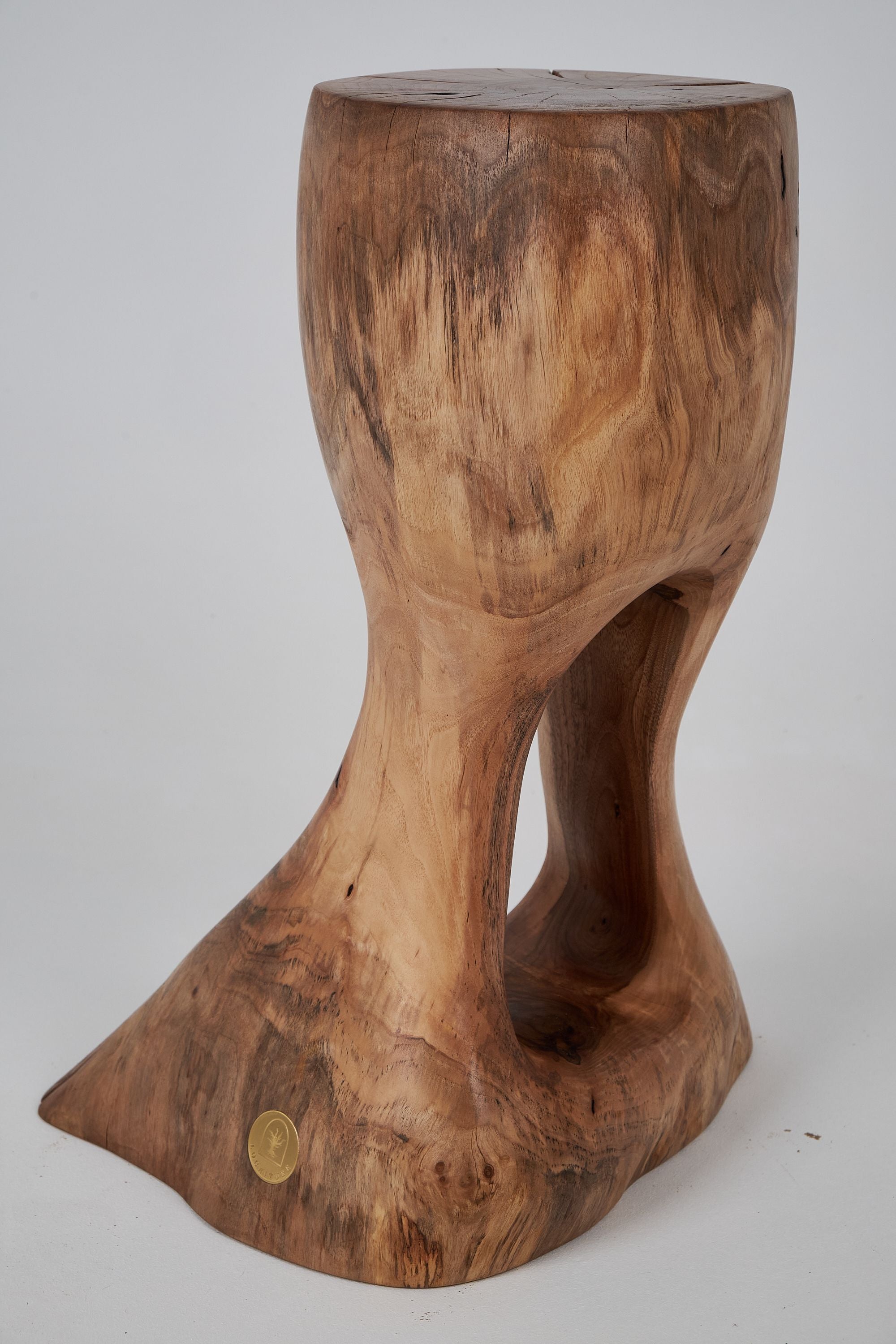 Leszy, Sculptural Side Table, Carved From Solid Wood - image 8