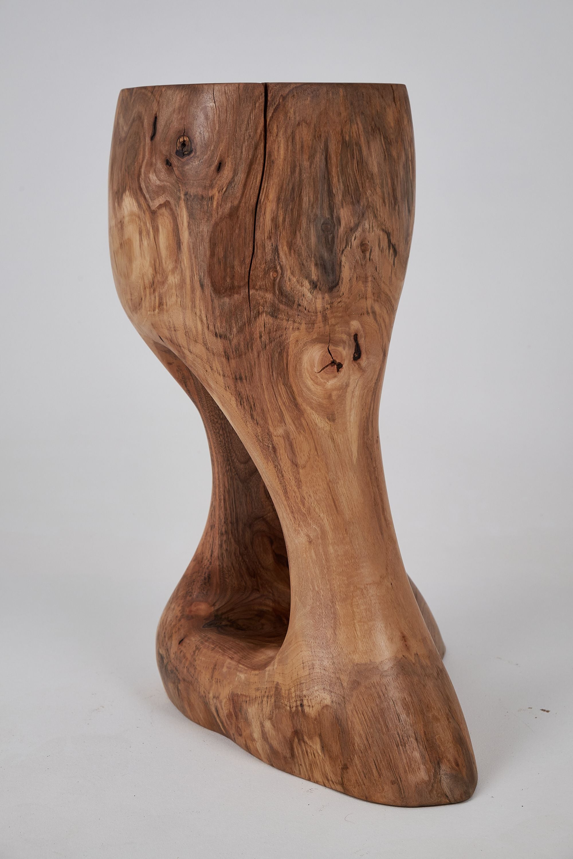 Leszy, Sculptural Side Table, Carved From Solid Wood - image 14