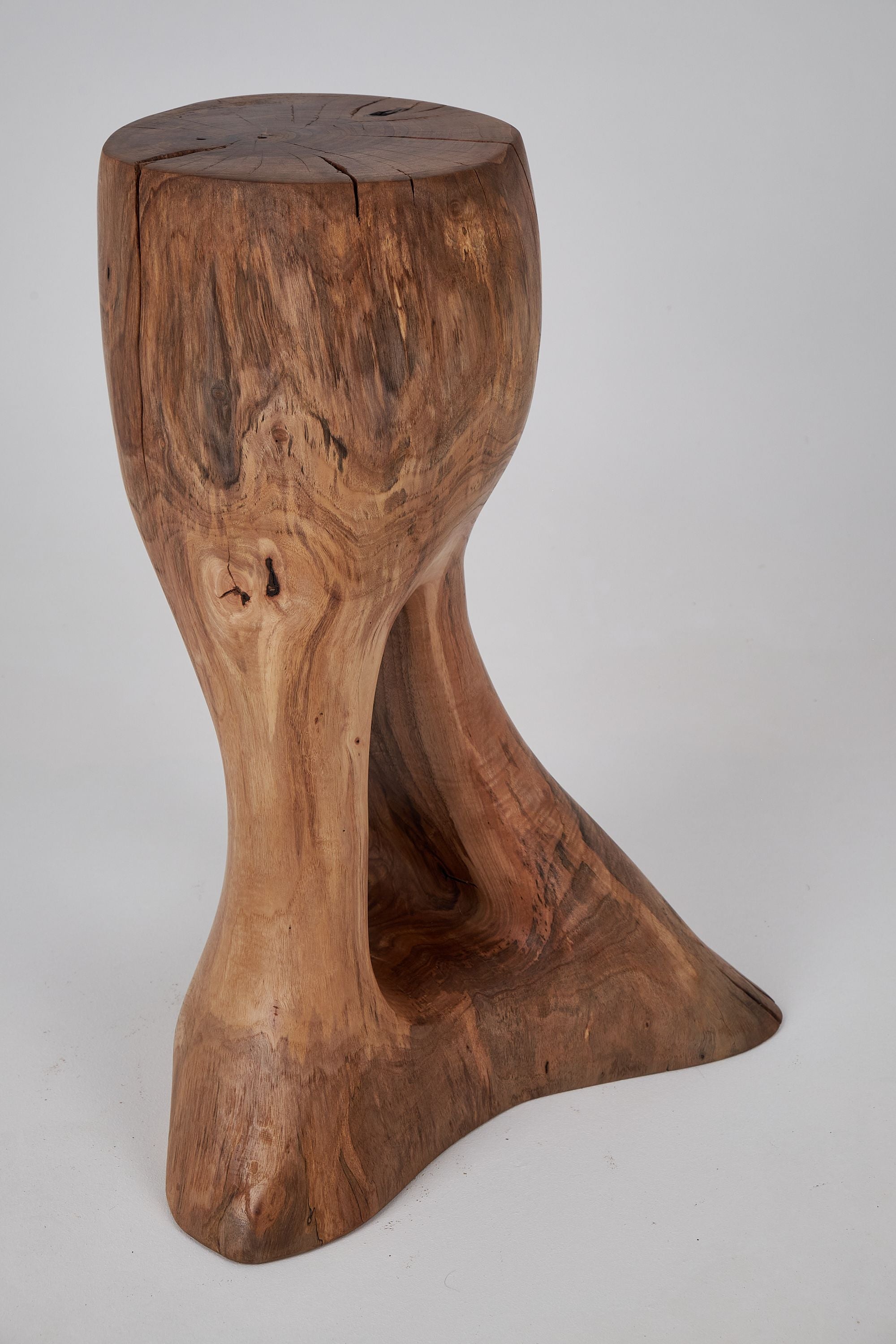 Leszy, Sculptural Side Table, Carved From Solid Wood - image 16