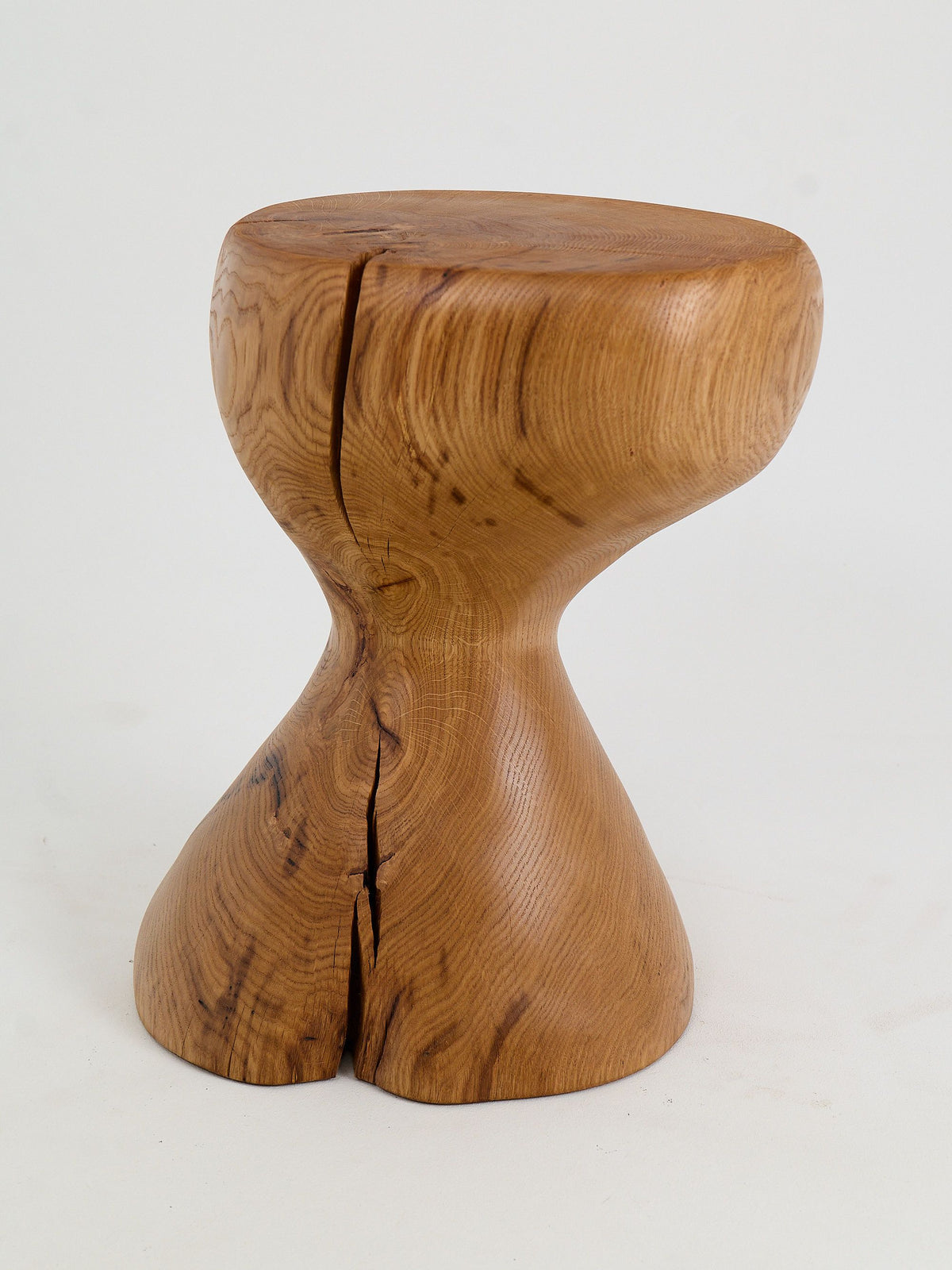 Leszy, Sculptural Side Table Carved in Solid Wood - image 3