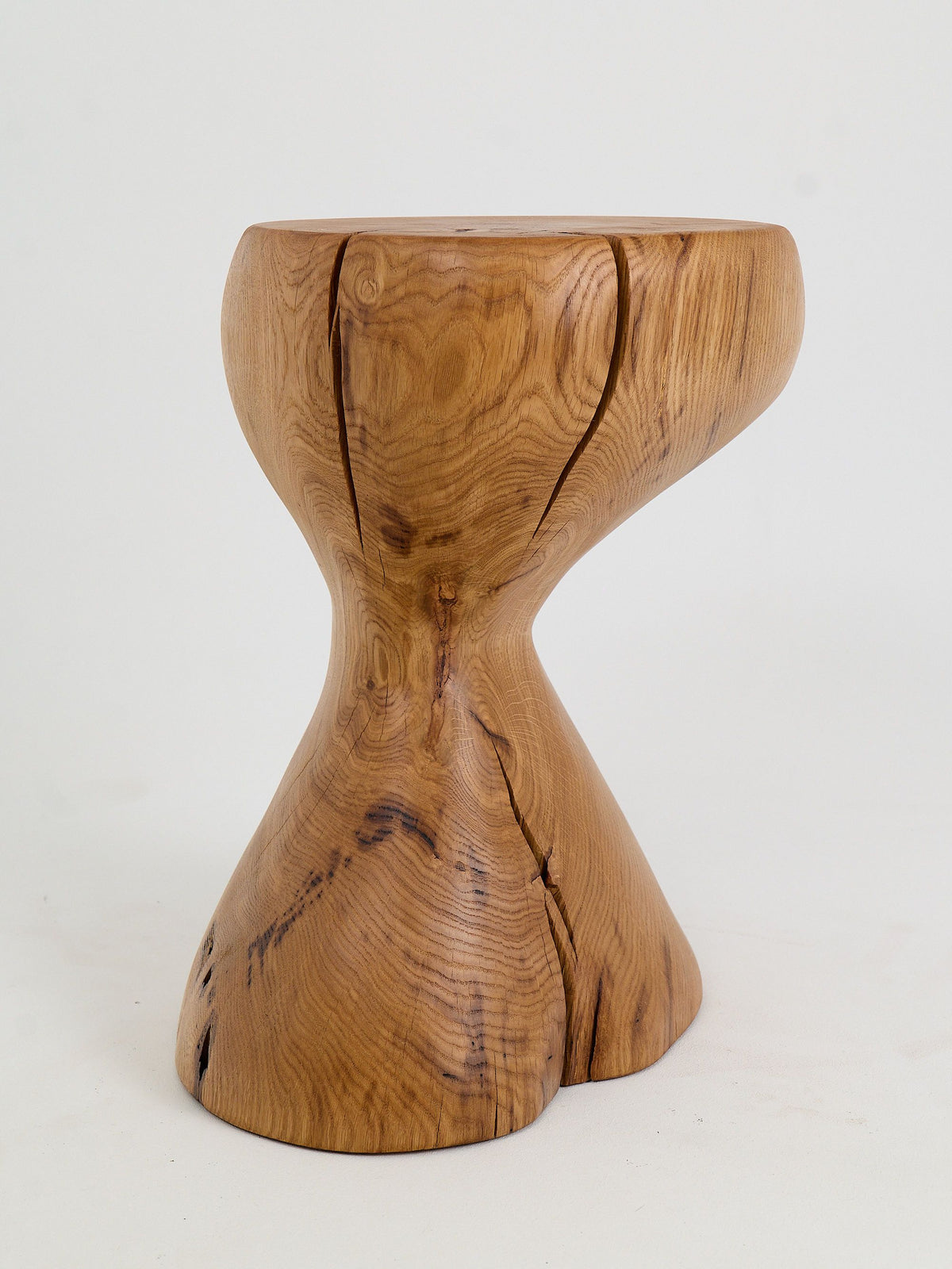 Leszy, Sculptural Side Table Carved in Solid Wood - image 2