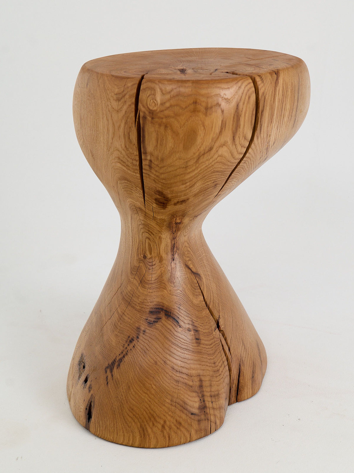 Leszy, Sculptural Side Table Carved in Solid Wood - image 11