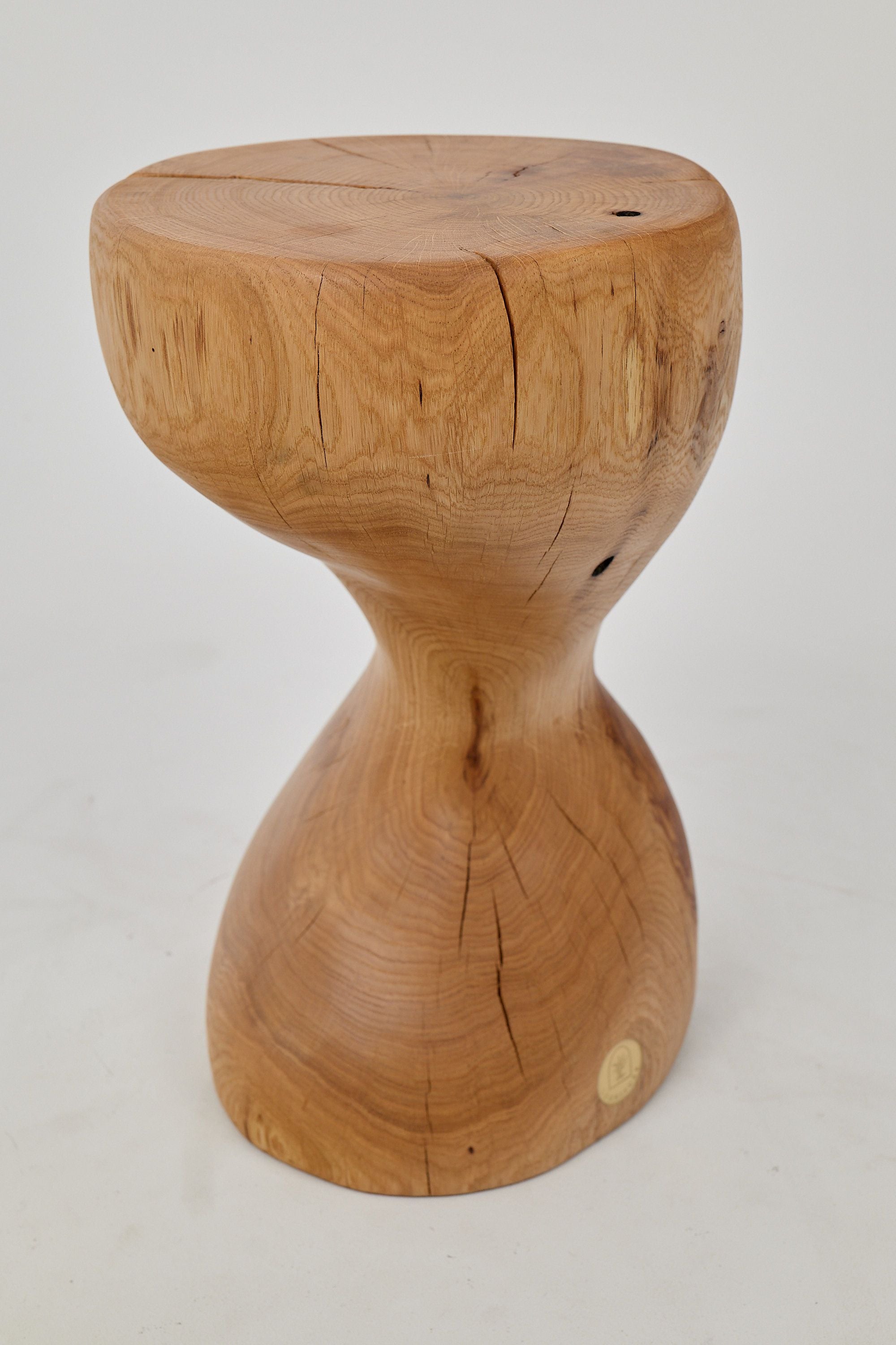 Leszy, Sculptural Side Table Carved in Solid Wood - image 5