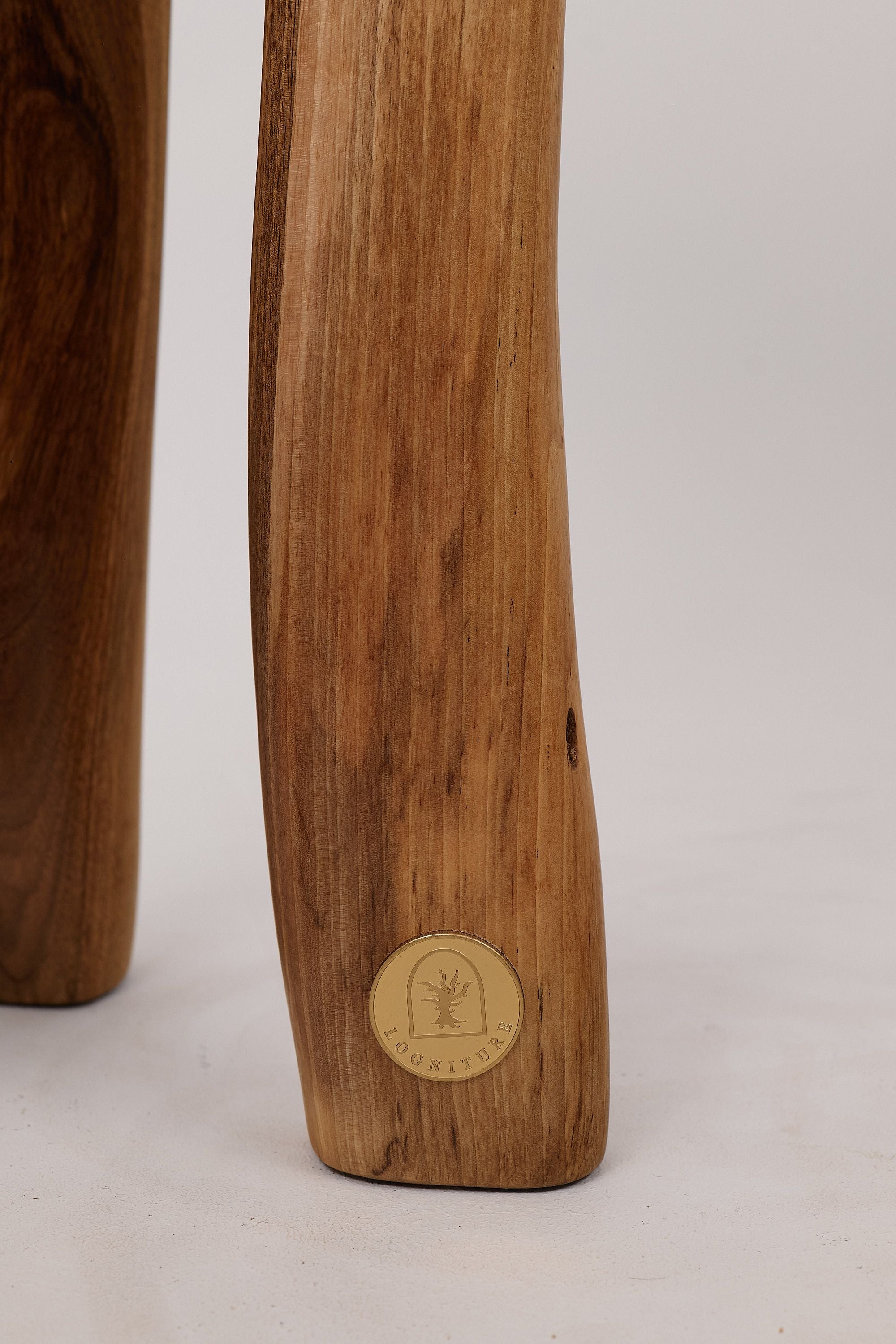 Leszy, Sculptural Side Table Carved in Solid Wood - image 5
