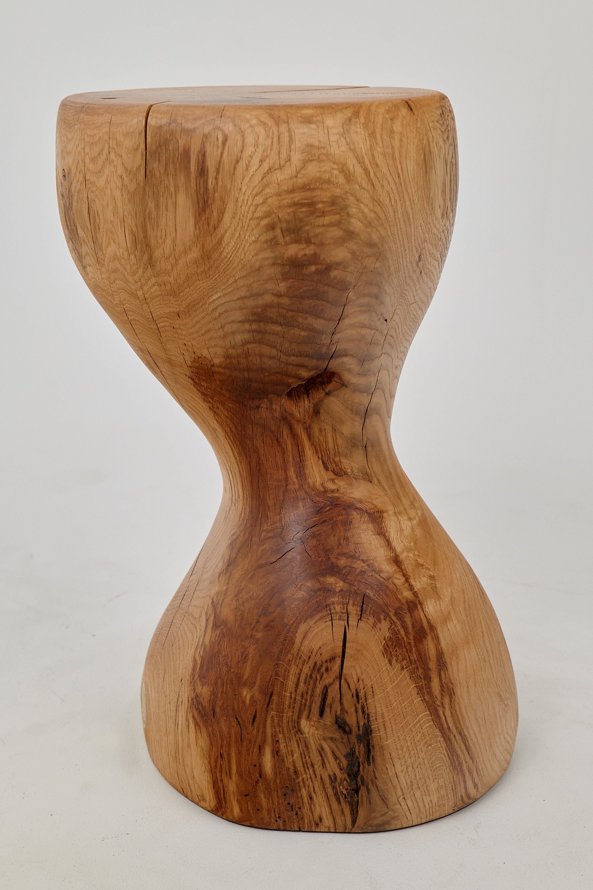 Leszy, Sculptural Side Table Carved in Solid Wood - image 10