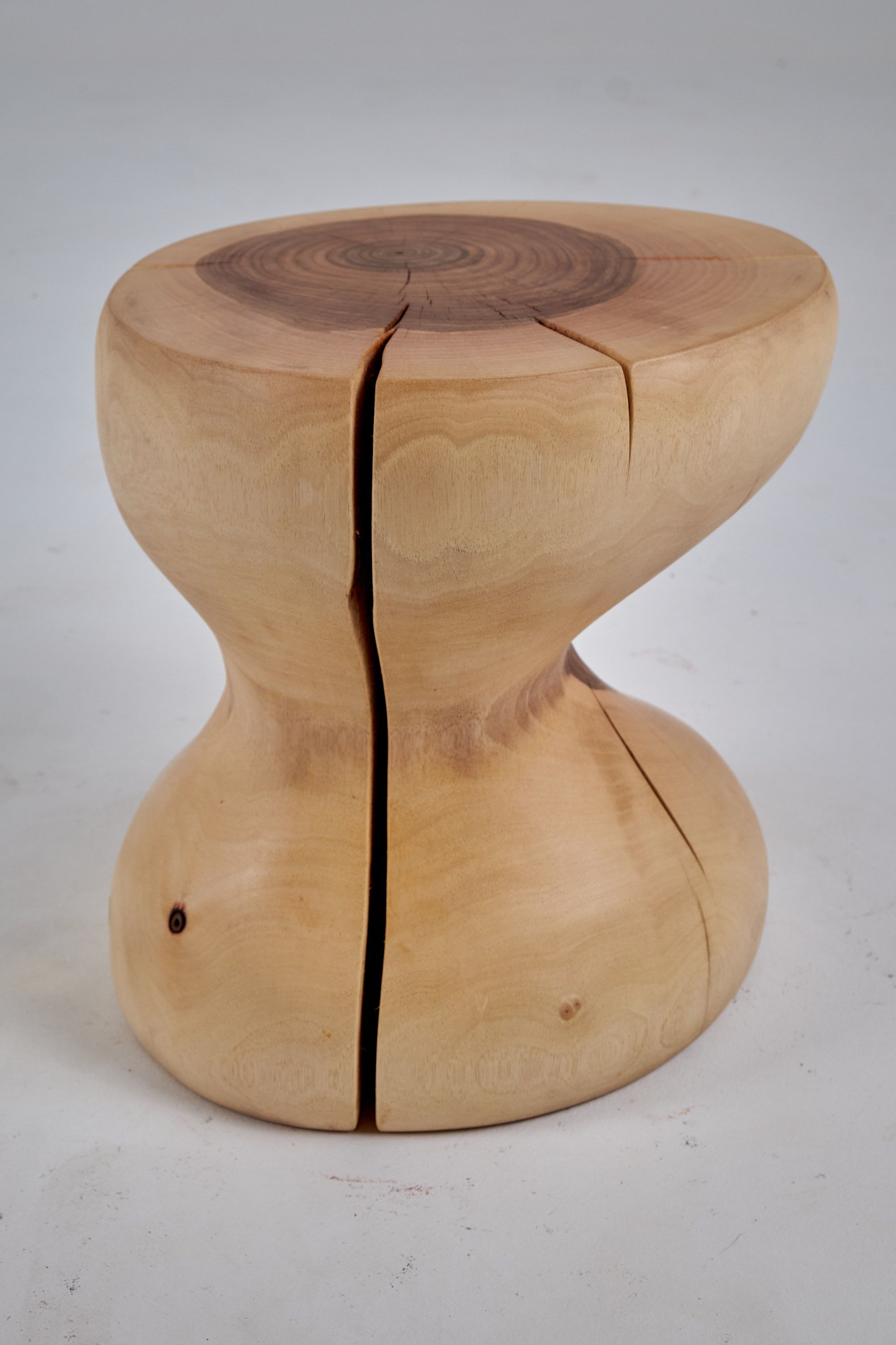 Leszy, Sculptural Side Table Carved in Solid Wood - image 9