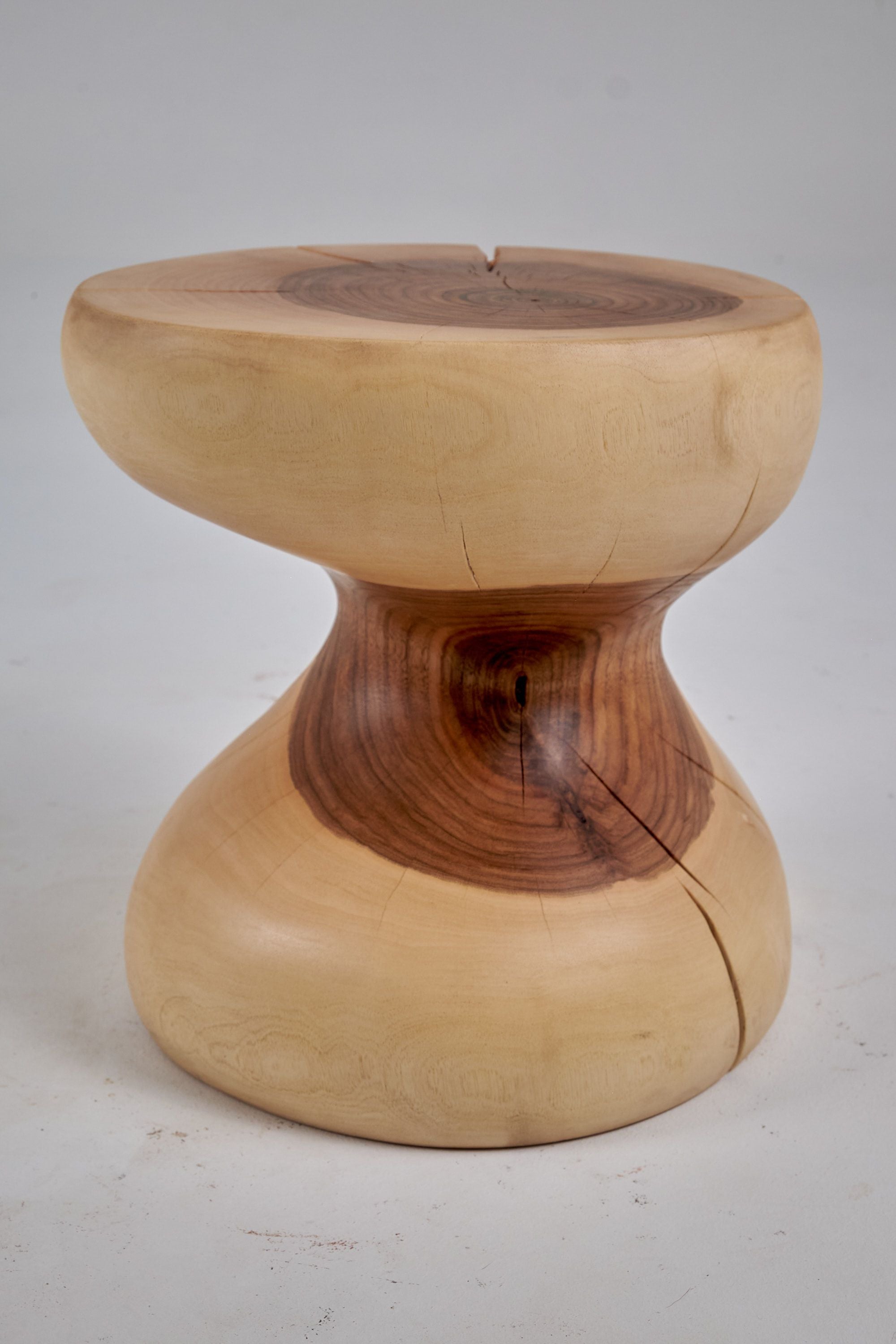 Leszy, Sculptural Side Table Carved in Solid Wood - image 15