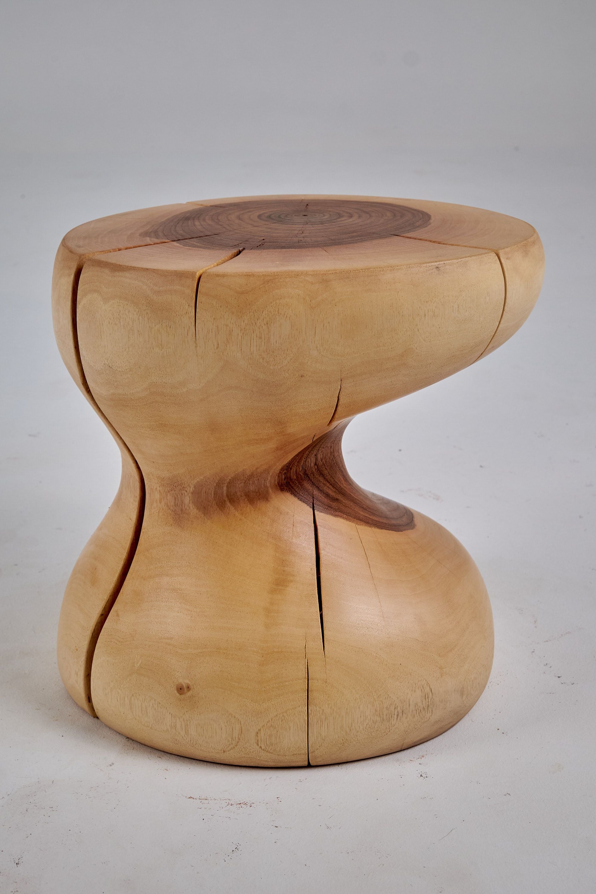 Leszy, Sculptural Side Table Carved in Solid Wood - image 10