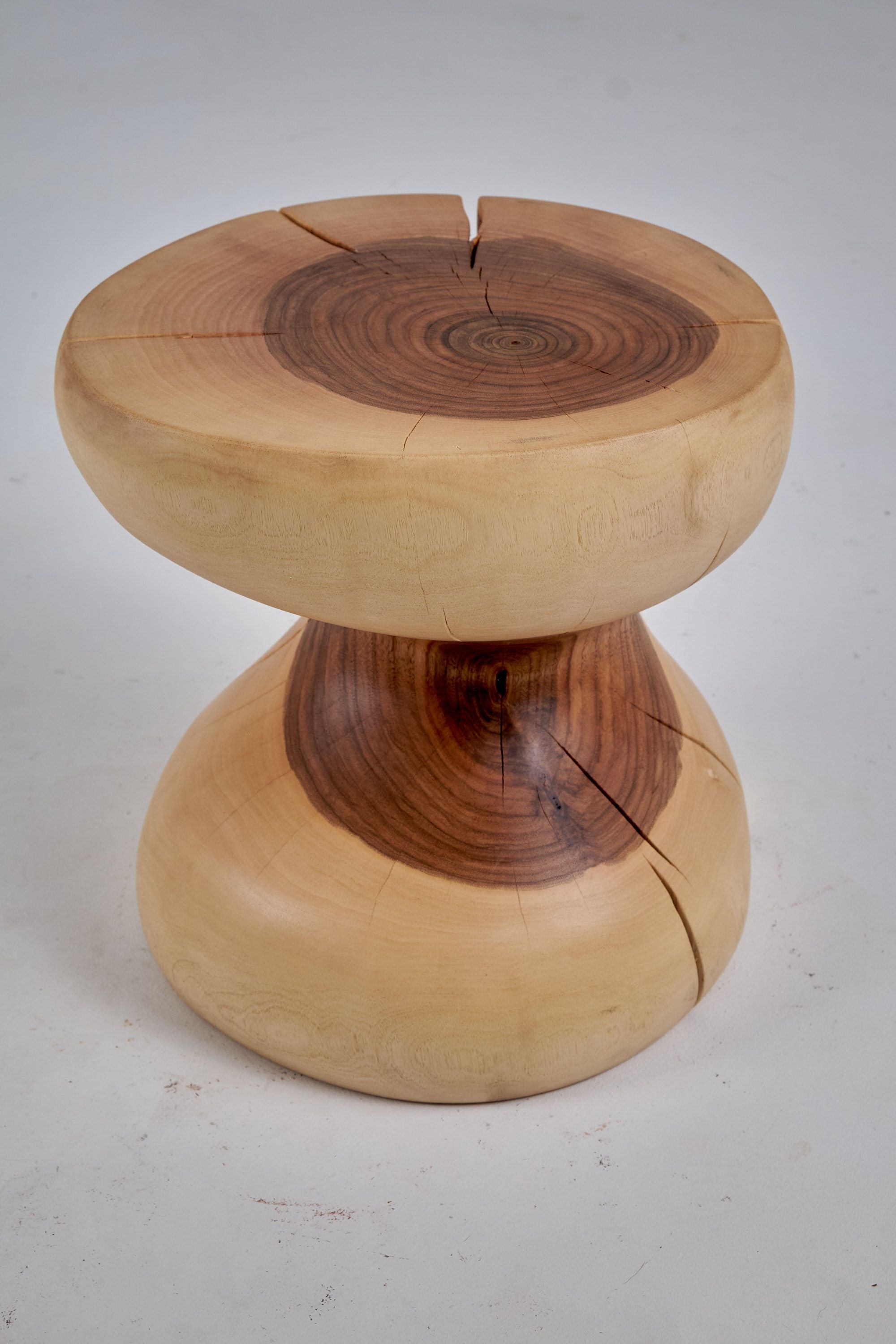 Leszy, Sculptural Side Table Carved in Solid Wood - image 16