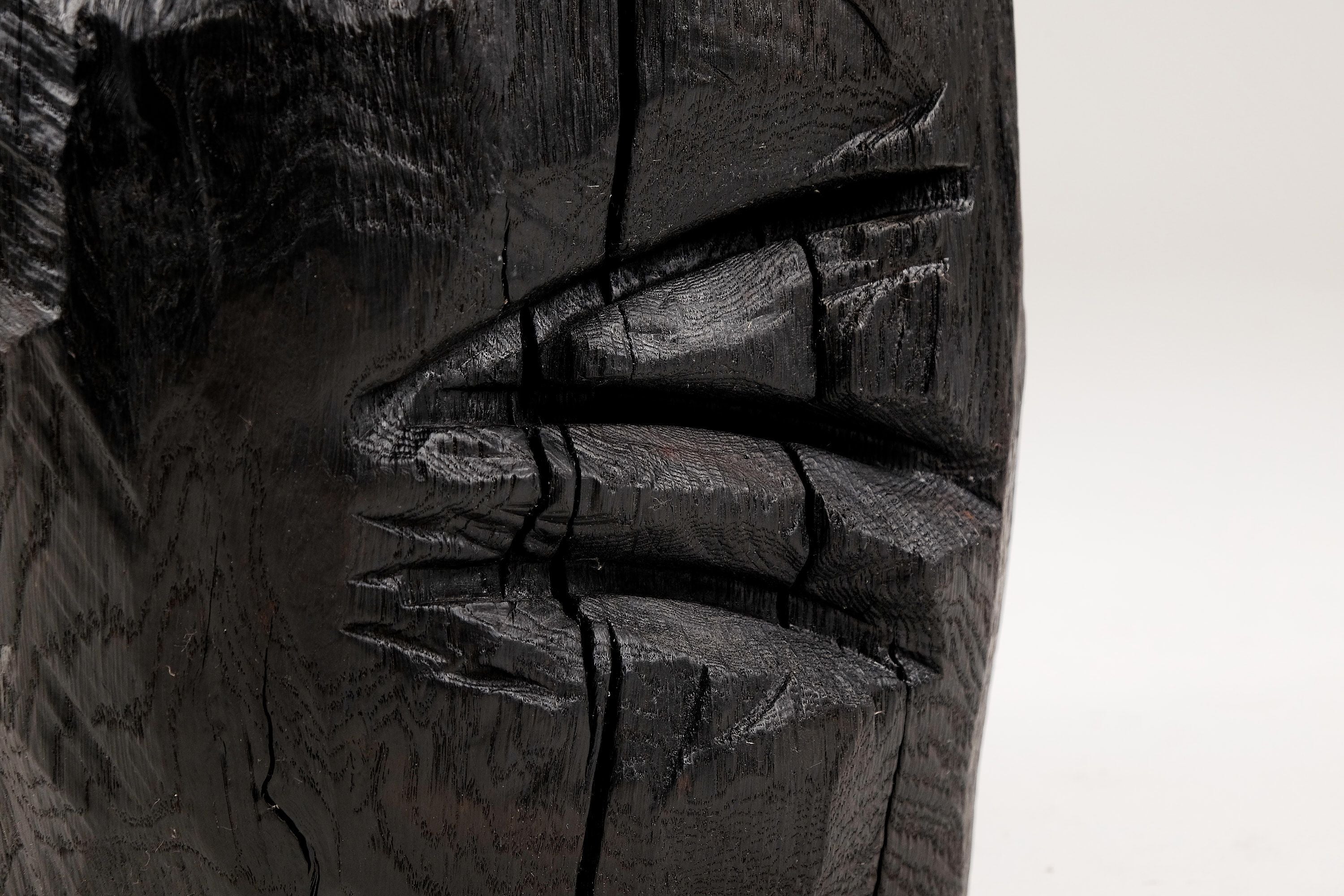 Jownik, Charred Sculptural Stool/Side Table ������������������������������������������������������������������������������������������������������������������������������������������������������������������������������������������������������������������������������������������������������������������������������������������������������������������������������������������������������