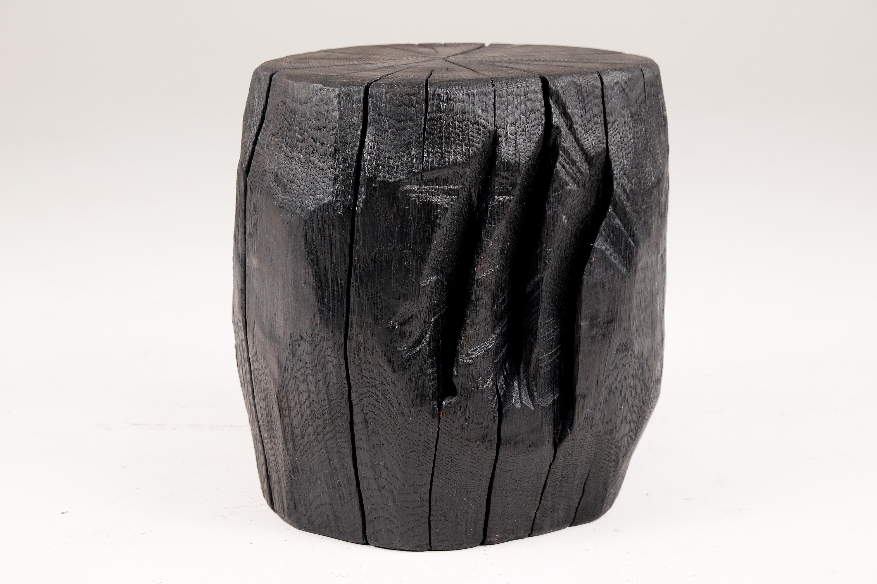 Jownik, Charred Sculptural Stool/Side Table ������������������������������������������������������������������������������������������������������������������������������������������������������������������������������������������������������������������������������������������������������������������������������������������������������������������������������������������������������������������������