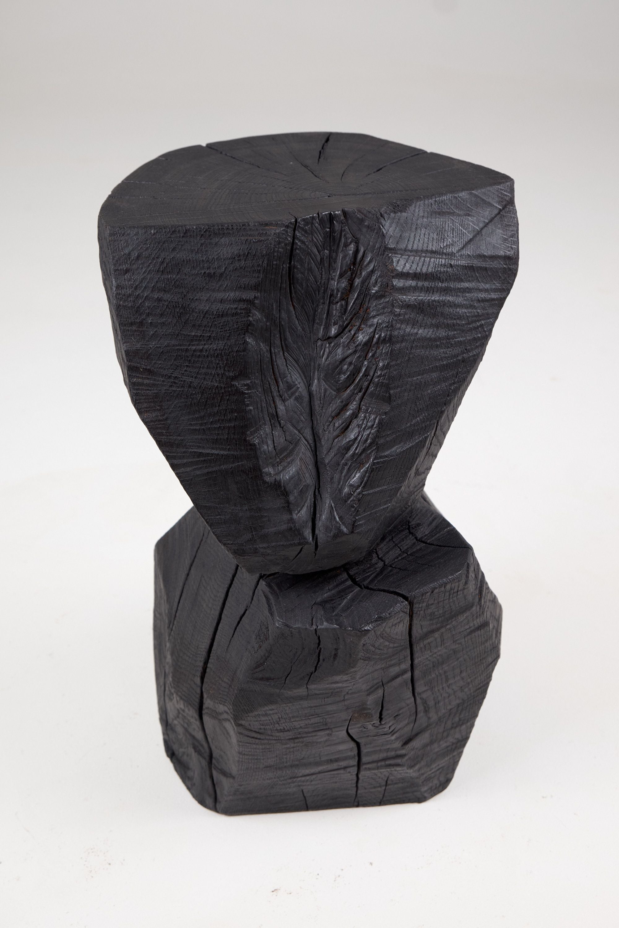 Jownik, Charred Geometric Side Table - image 3