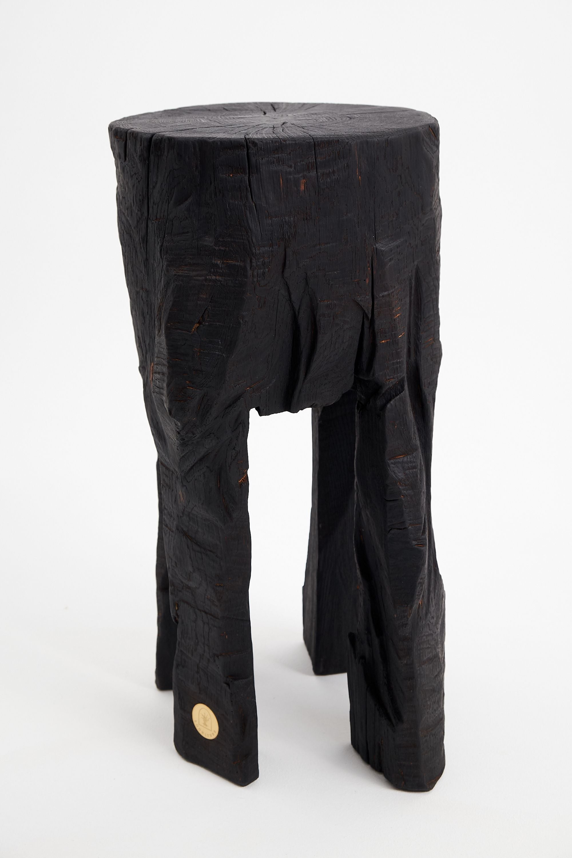 Jownik, Sculptural Charred High Side Table - image 6