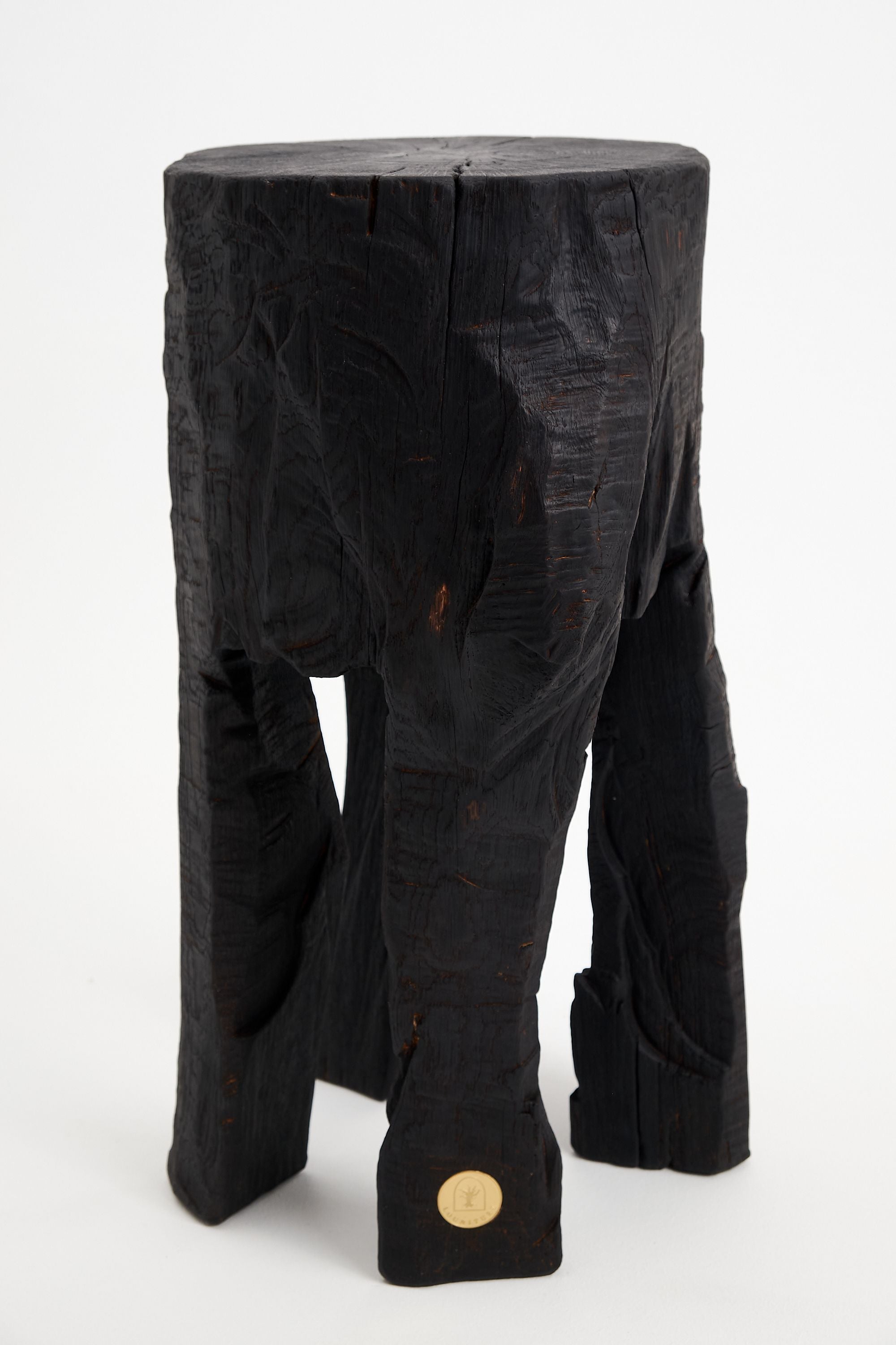 Jownik, Sculptural Charred High Side Table - image 3