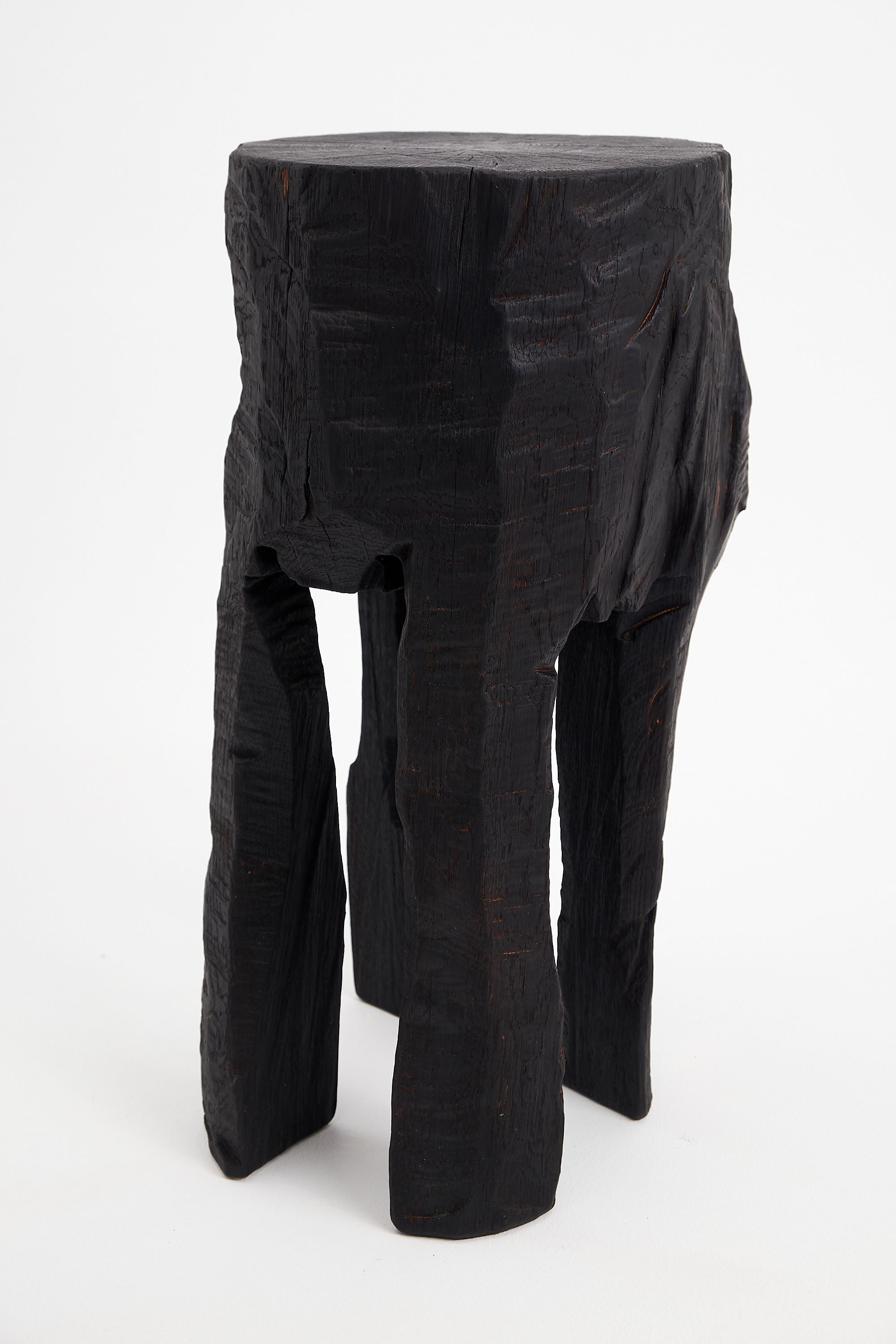Jownik, Sculptural Charred High Side Table - image 12