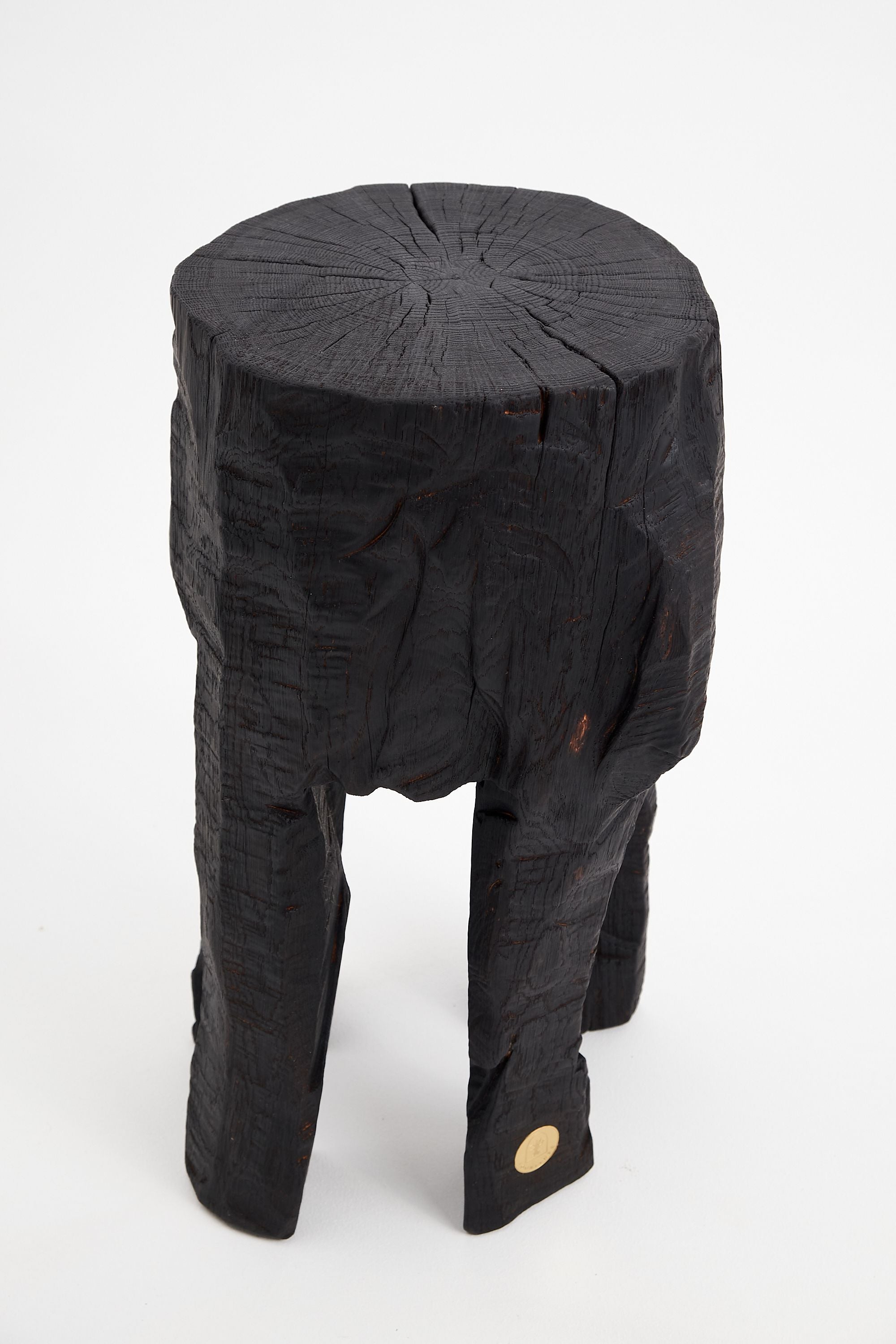 Jownik, Sculptural Charred High Side Table - image 14