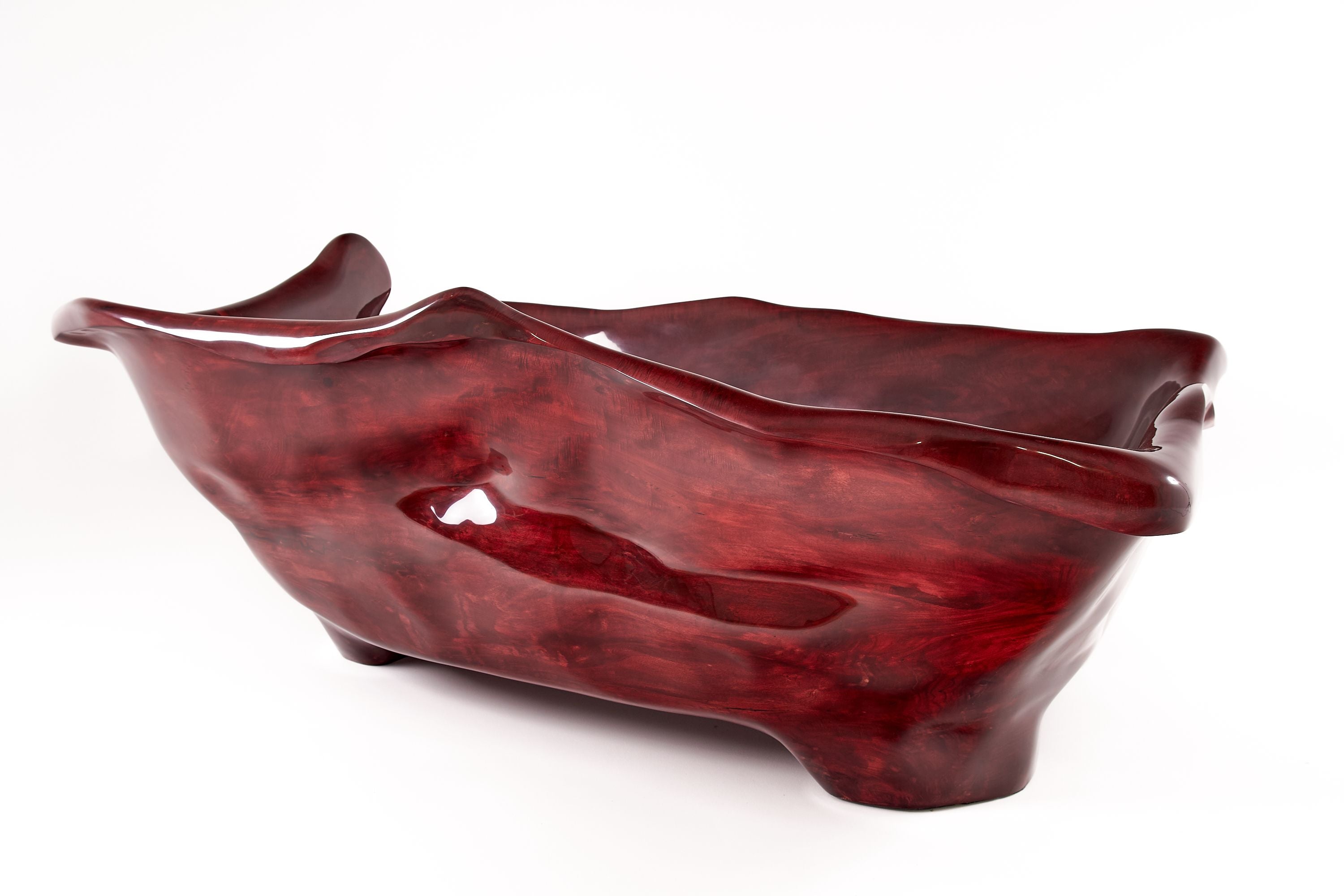 Sculpted Live Edge Solid Wood Bathtub - image 3
