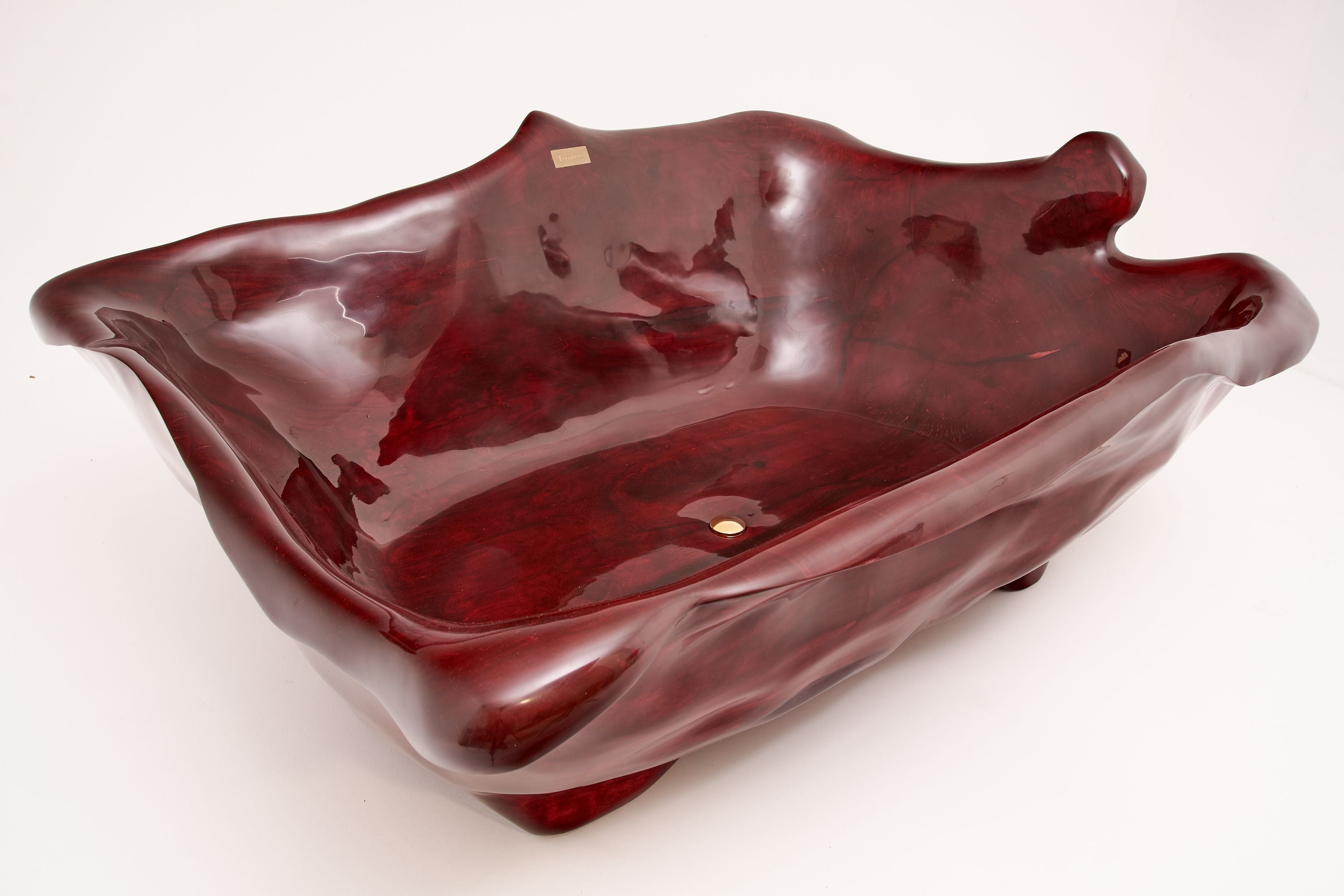 Sculpted Live Edge Solid Wood Bathtub - image 5
