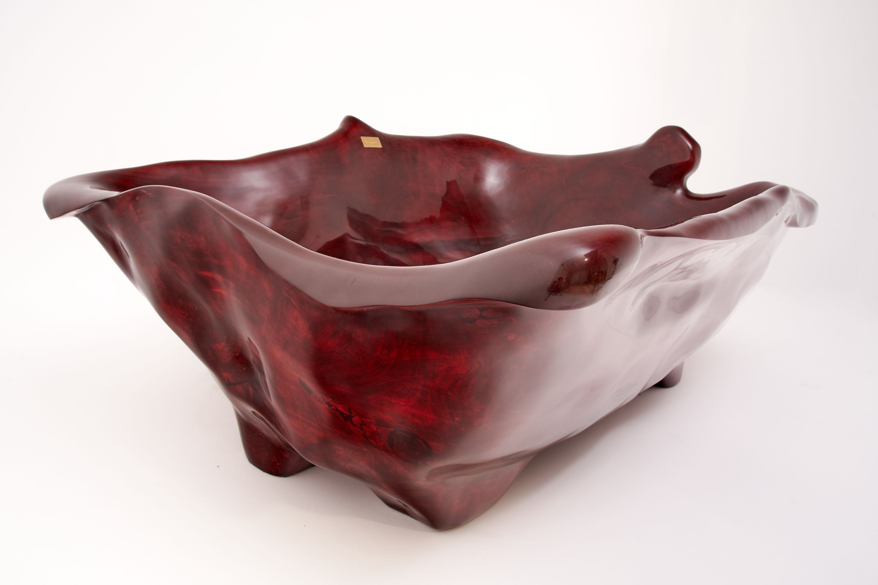 Sculpted Live Edge Solid Wood Bathtub - image 19