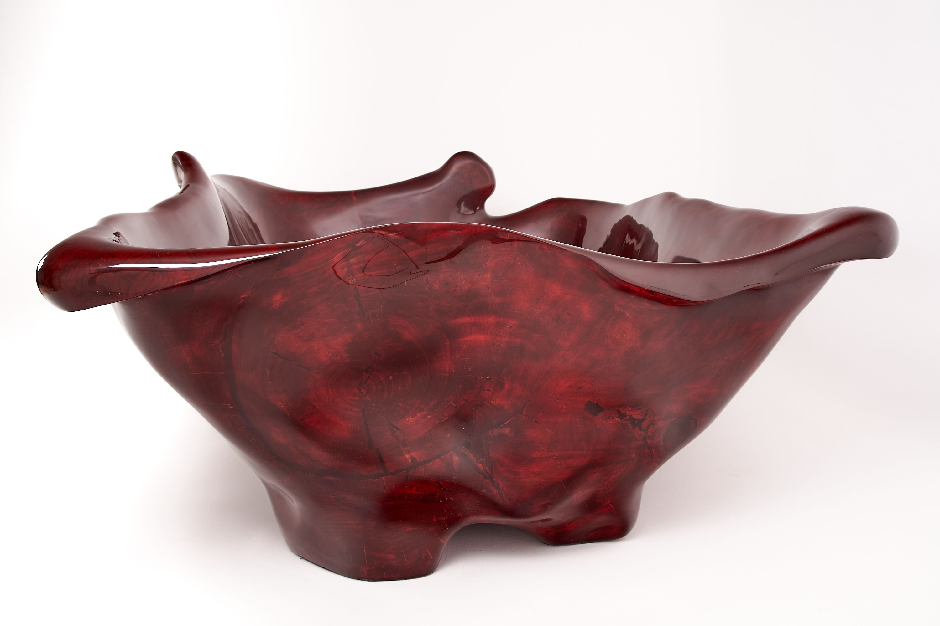 Sculpted Live Edge Solid Wood Bathtub - image 9