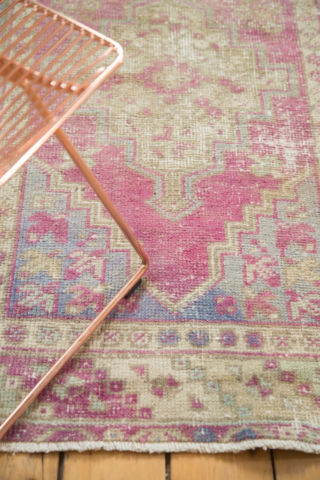 3.5x9.5 Vintage Distressed Oushak Rug Runner