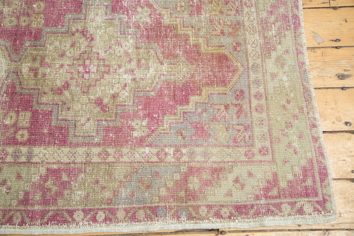 3.5x9.5 Vintage Distressed Oushak Rug Runner