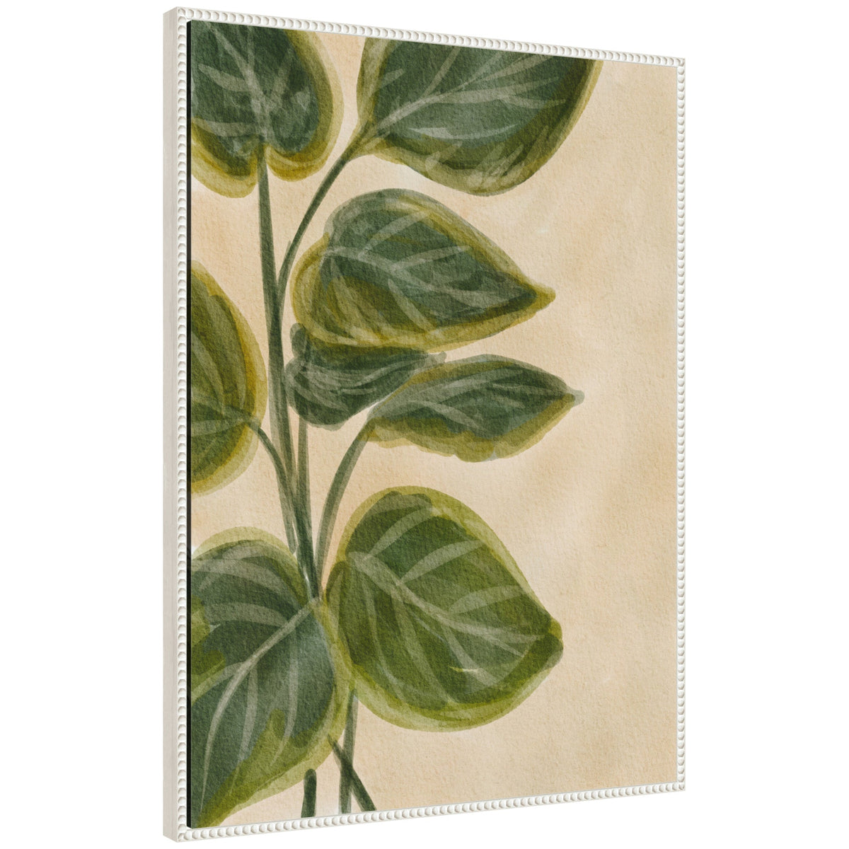 Sylvie Green Foliage Framed Canvas by Nikita Jariwala