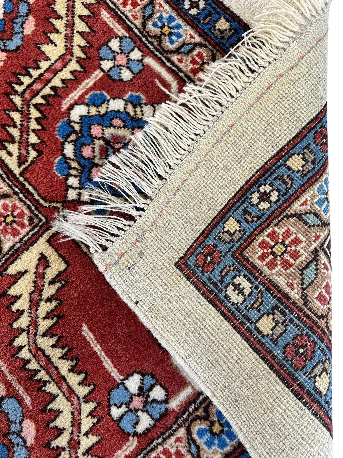 Hand-Knotted Vintage Afghani Serapi Wool Rug – 10'10" x 15'10" – Elegant Traditional Area Rug - Rugistan, view 12