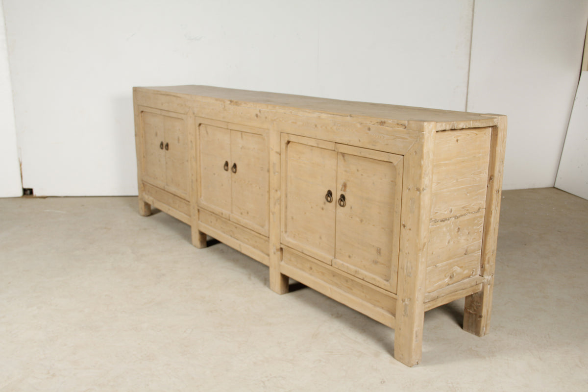 Antique six doors sideboard (Size and finish vary Approx 8-10ft long)