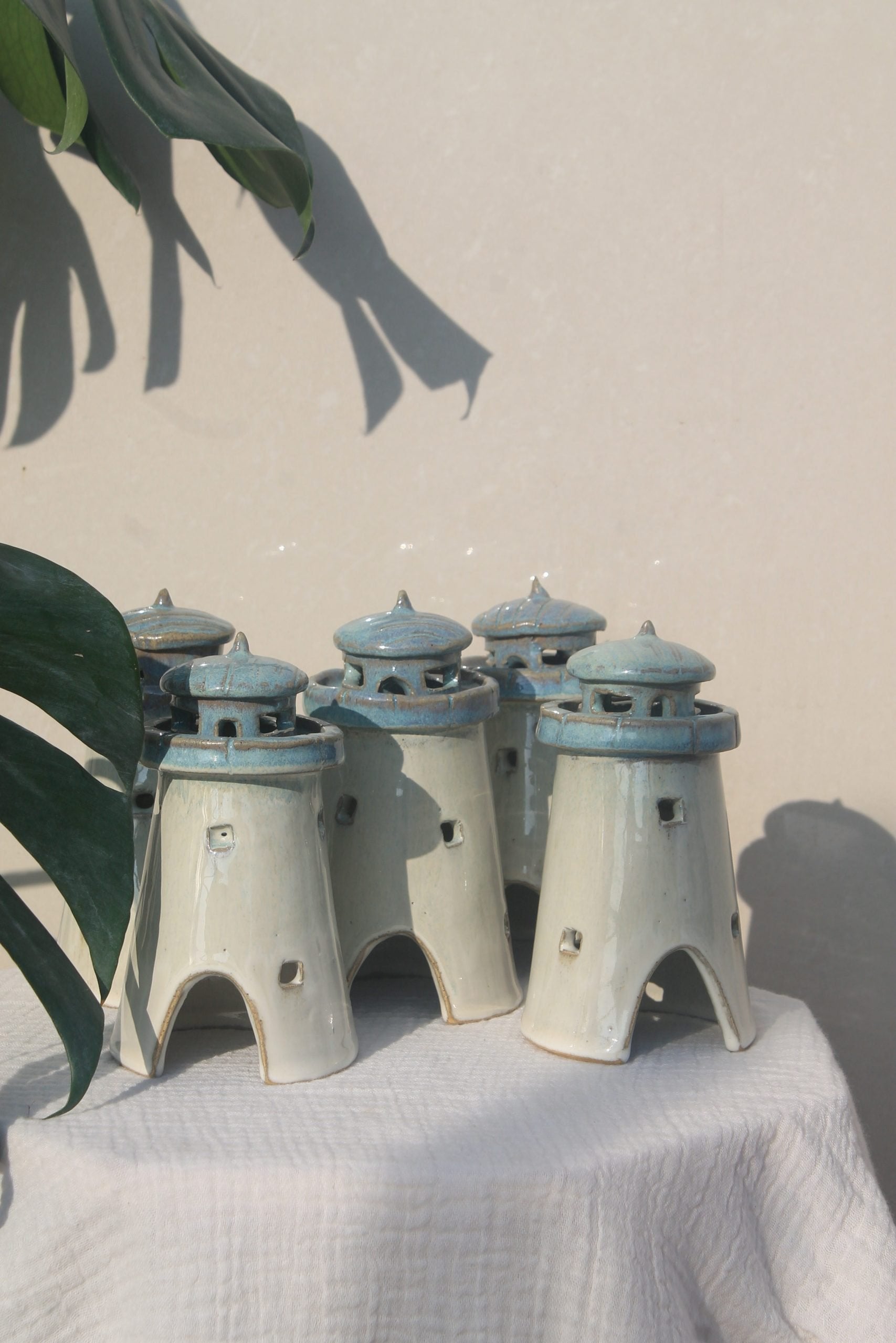 Light Houses with pebbles - Set of 2 image 2