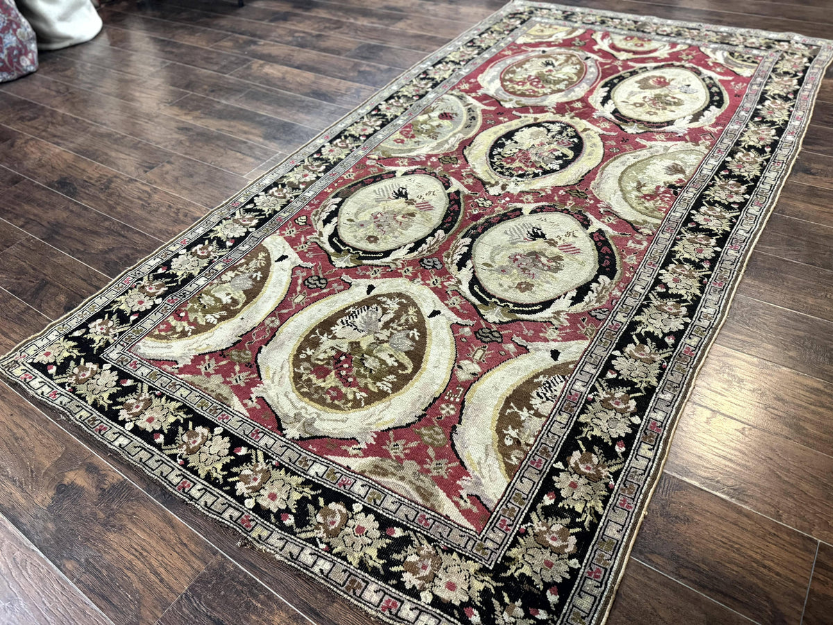 Antique Caucasian Karabakh Rug 5x10 - Jewel Rugs, view 3