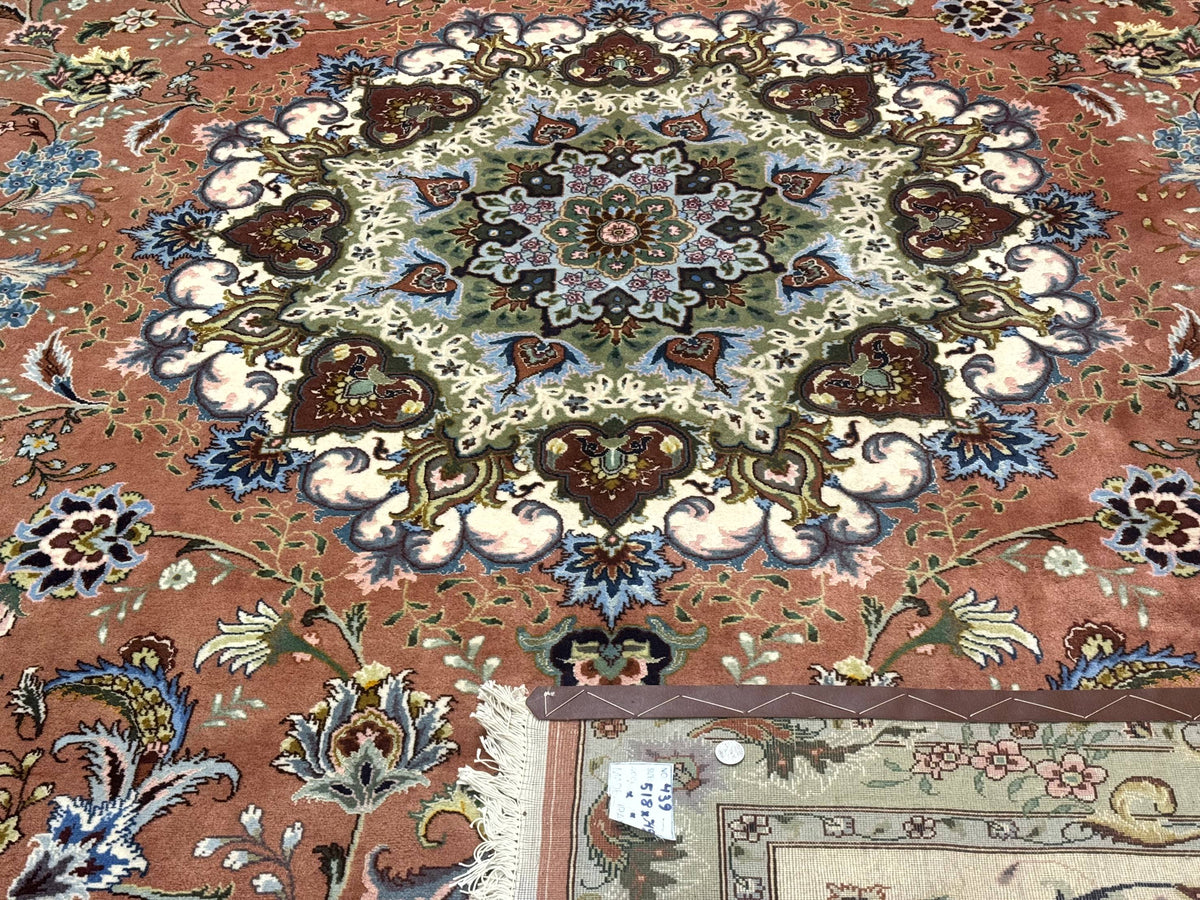 Palace Size Persian Tabriz Rug 12x17, Medallion Carpet, Fine 250 KPSI, Stunning - Jewel Rugs, view 11